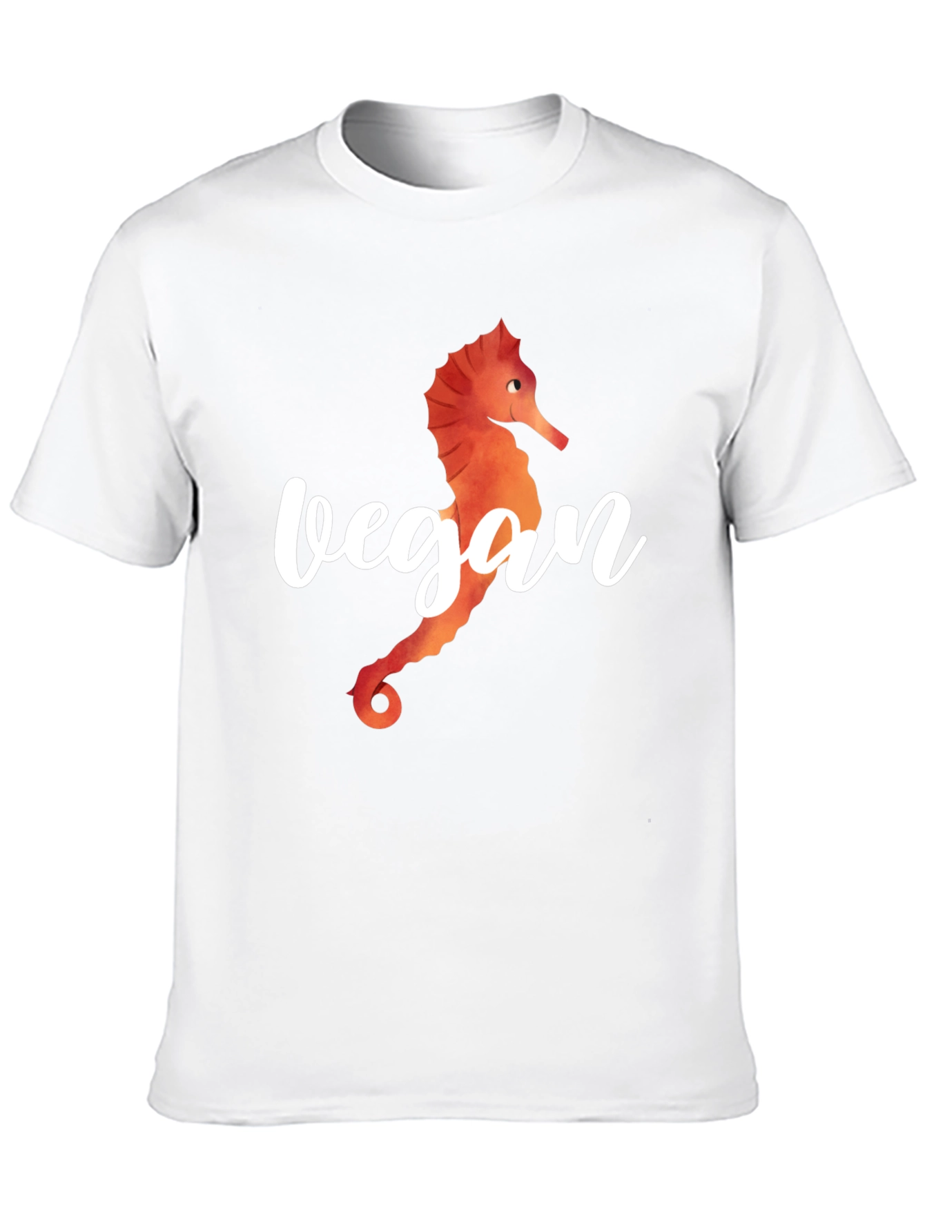 Vegan Seahorse Graphic T-Shirt