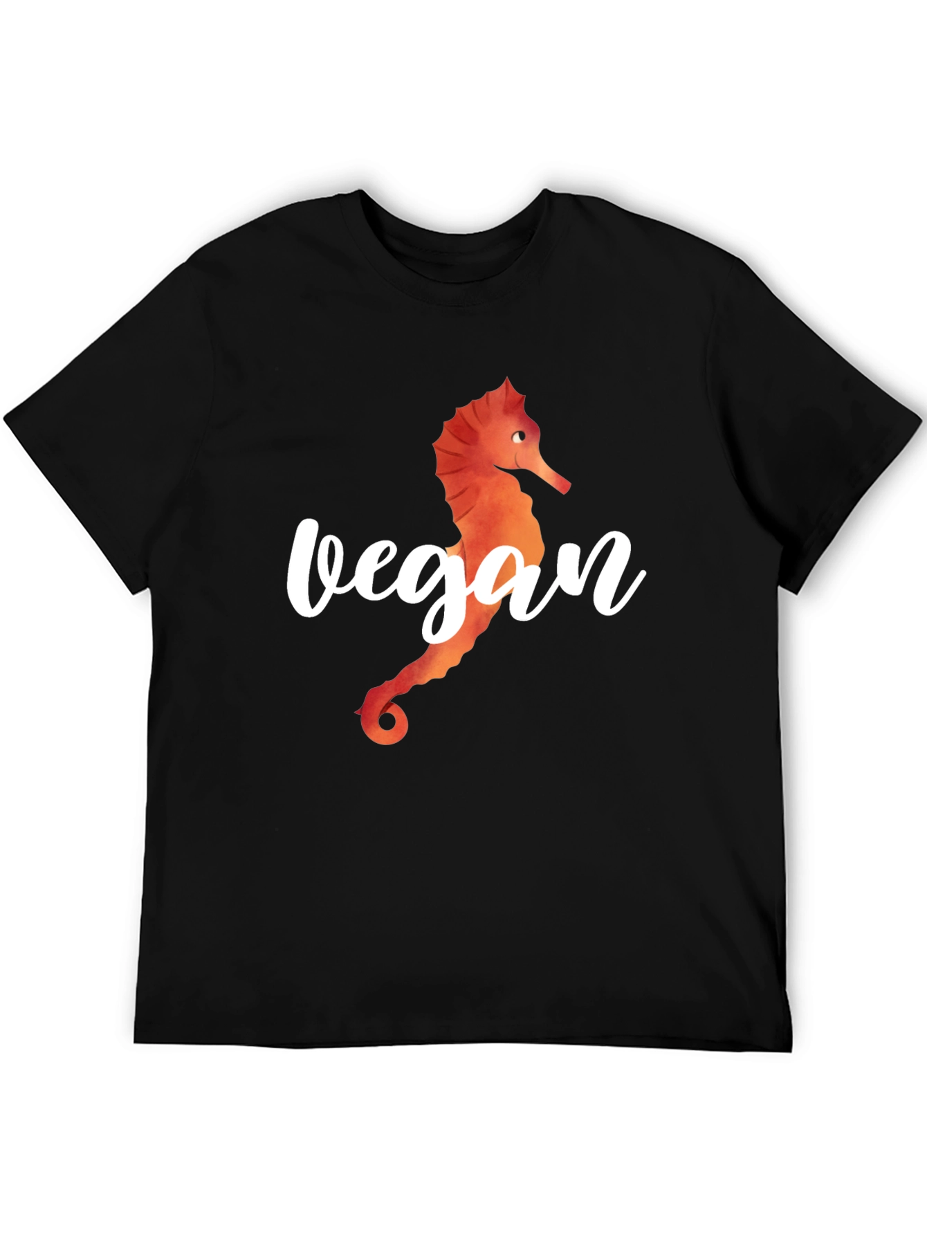 Vegan Seahorse Graphic T-Shirt