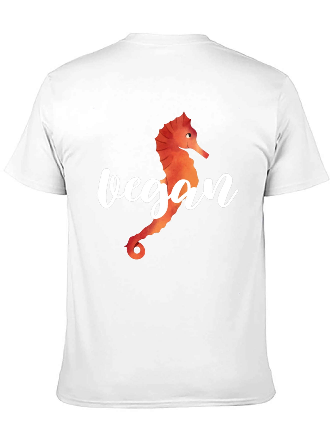 Vegan Seahorse Graphic T-Shirt