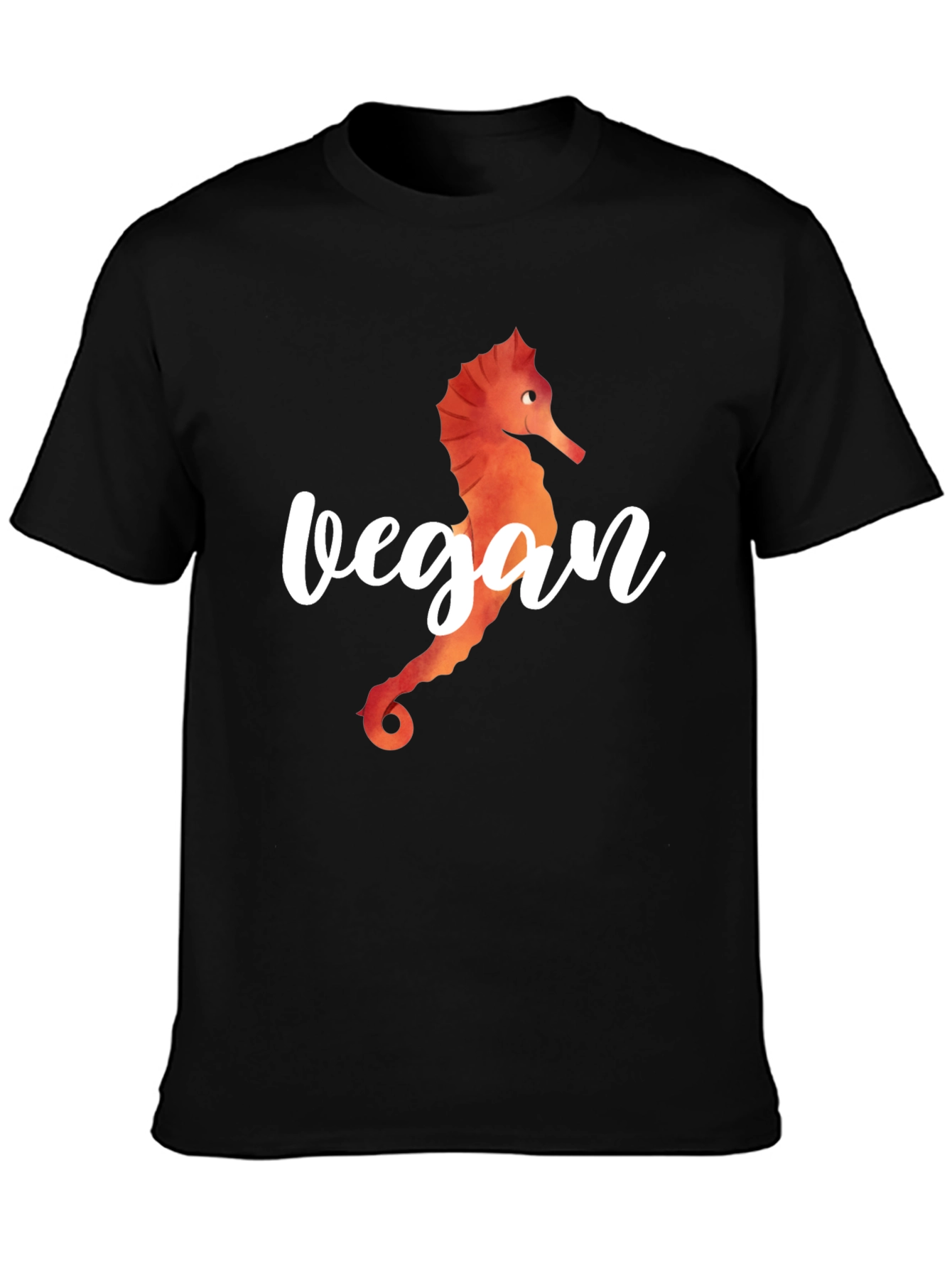 Vegan Seahorse Graphic T-Shirt