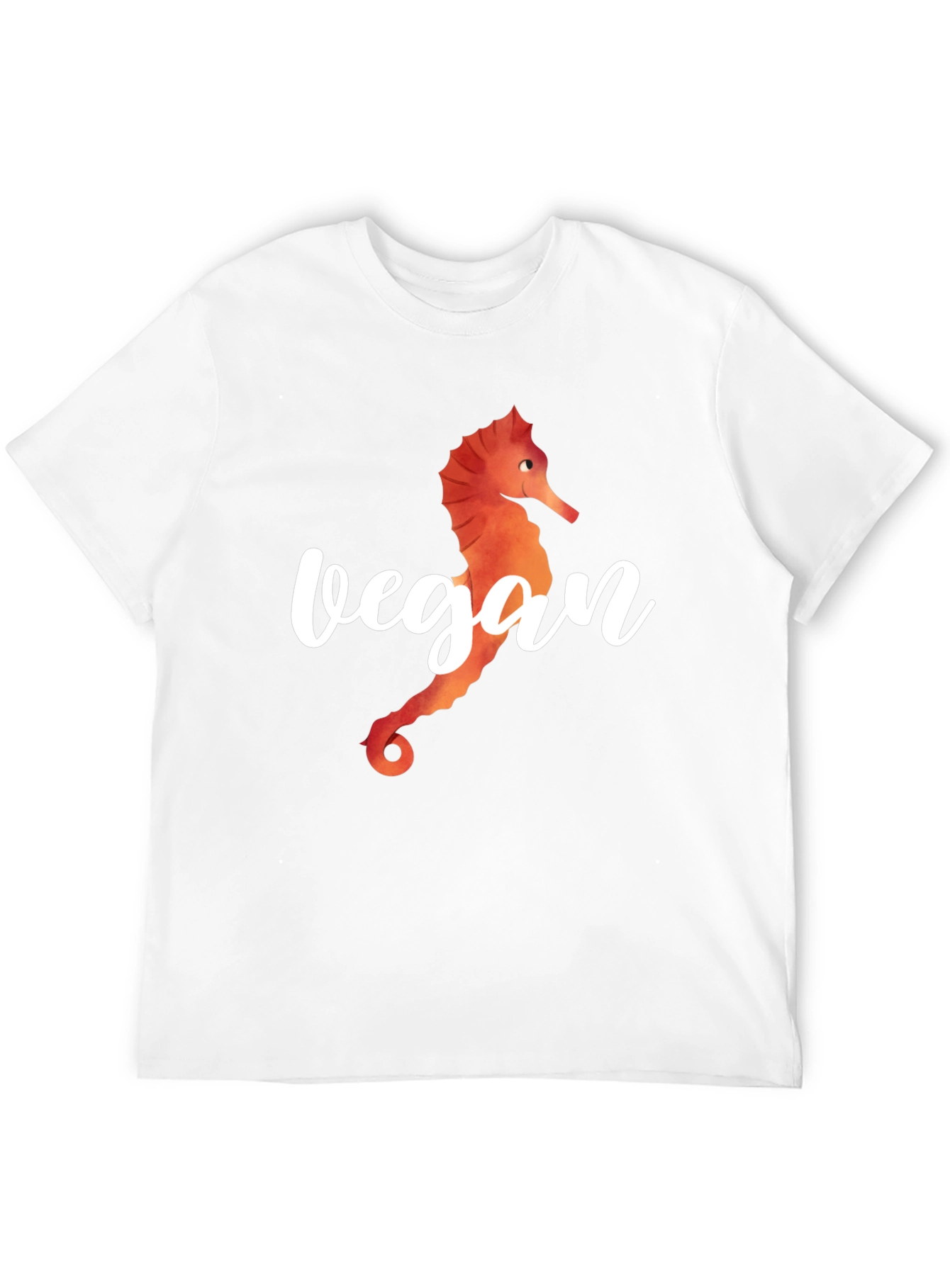 Vegan Seahorse Graphic T-Shirt