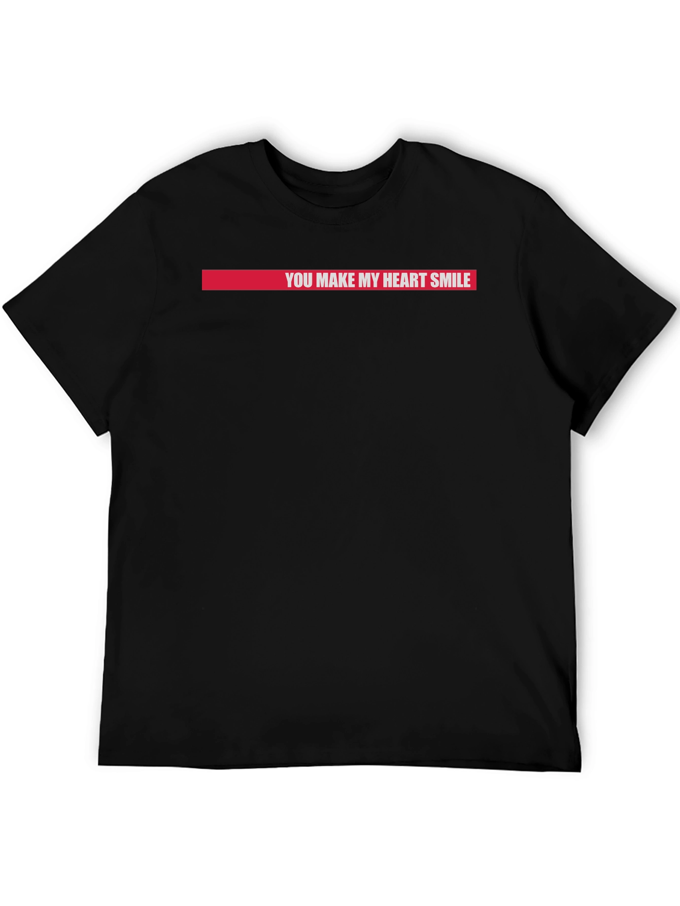 You Make My Heart Smile Graphic Tee - Black