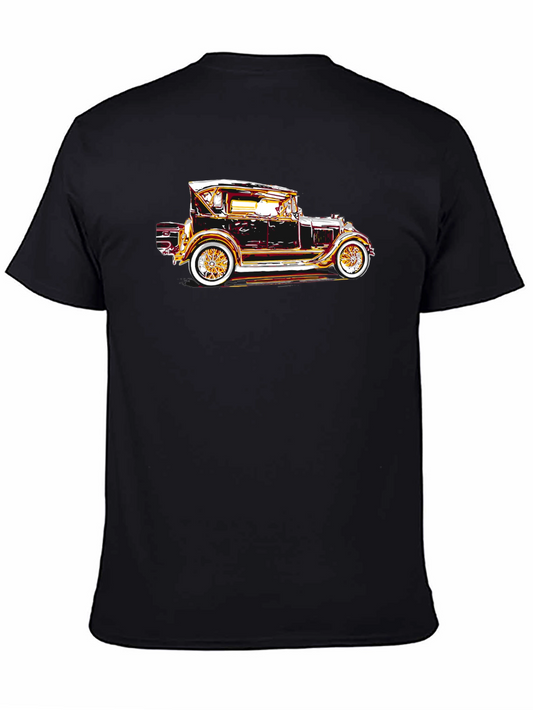Vintage Car Graphic Black T-Shirt