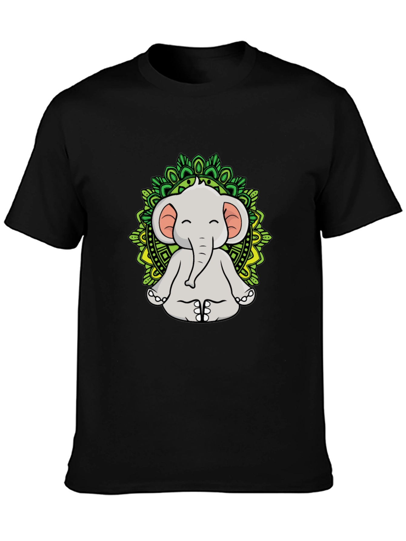 Meditating Elephant Mandala T-Shirt