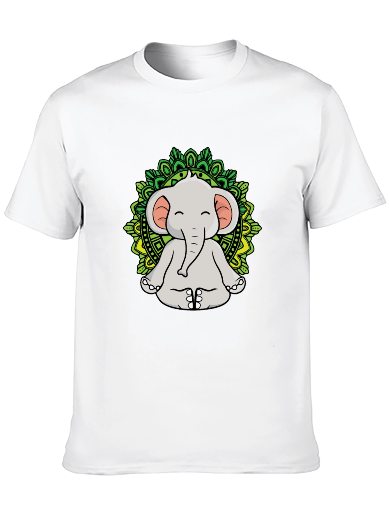 Meditating Elephant Mandala T-Shirt