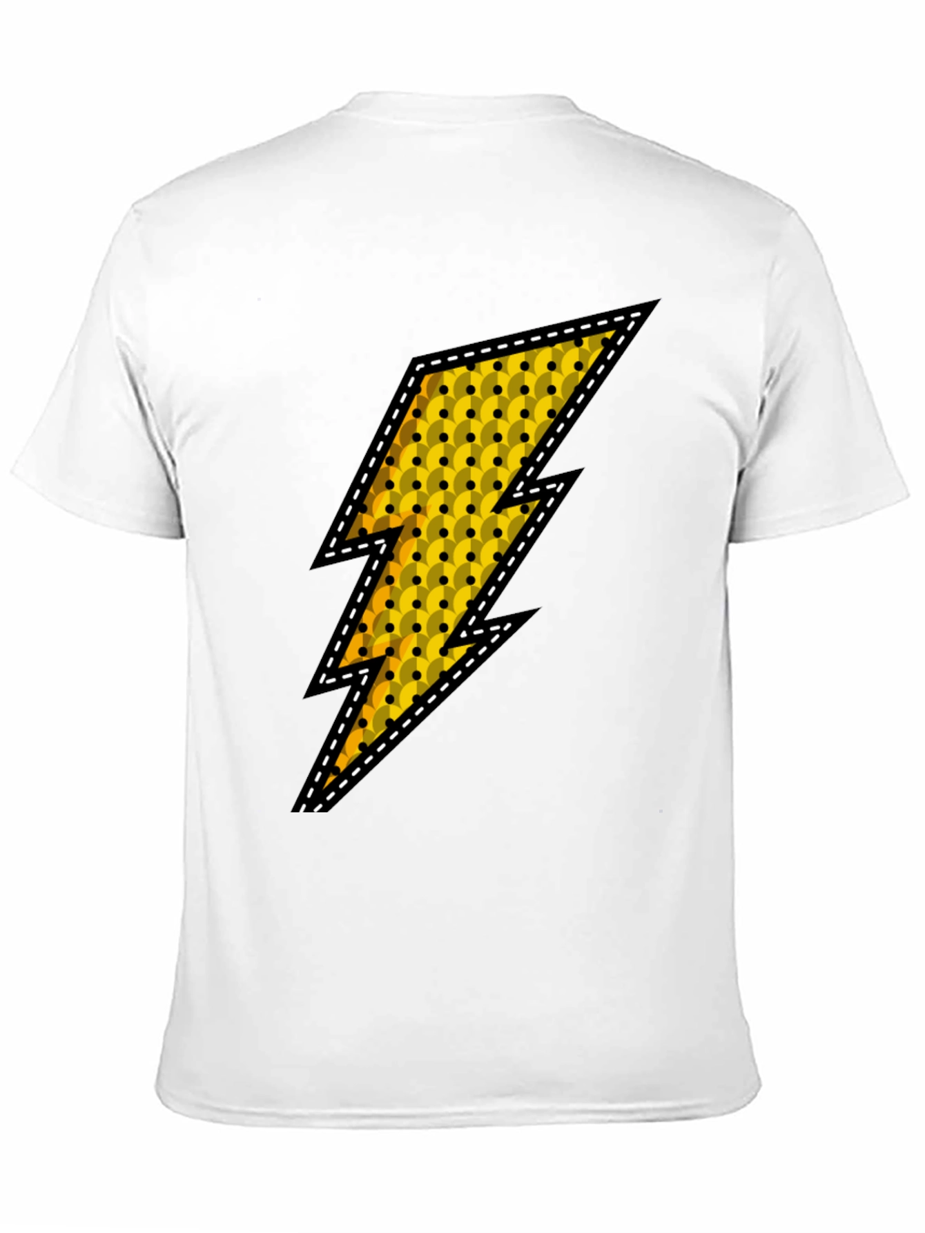 Lightning Bolt Graphic Tee - Black Casual Shirt