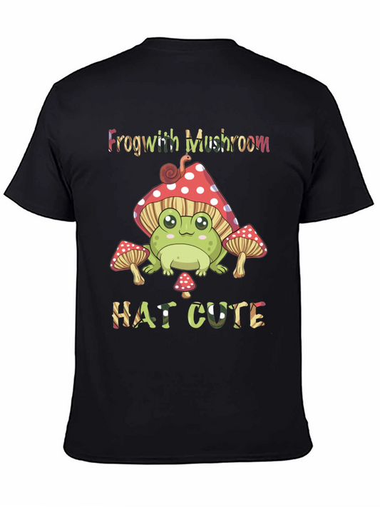 Frog with Mushroom Hat Cute T-Shirt