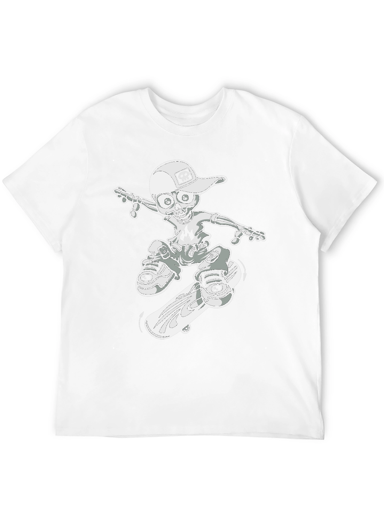 Skateboard Skeleton Graphic Tee