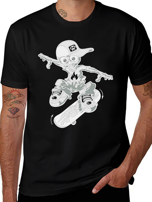 Skateboard Skeleton Graphic Tee