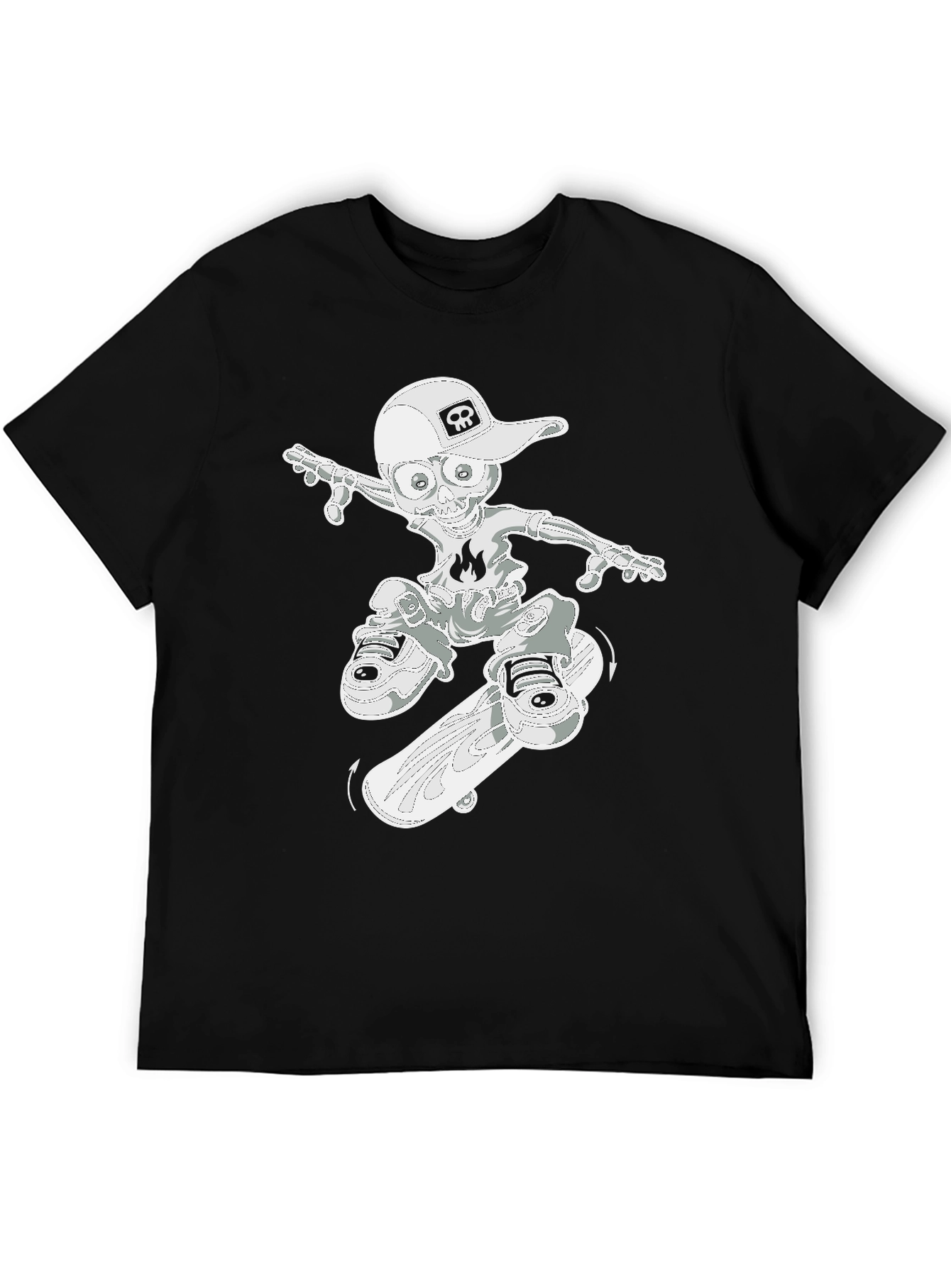 Skateboard Skeleton Graphic Tee