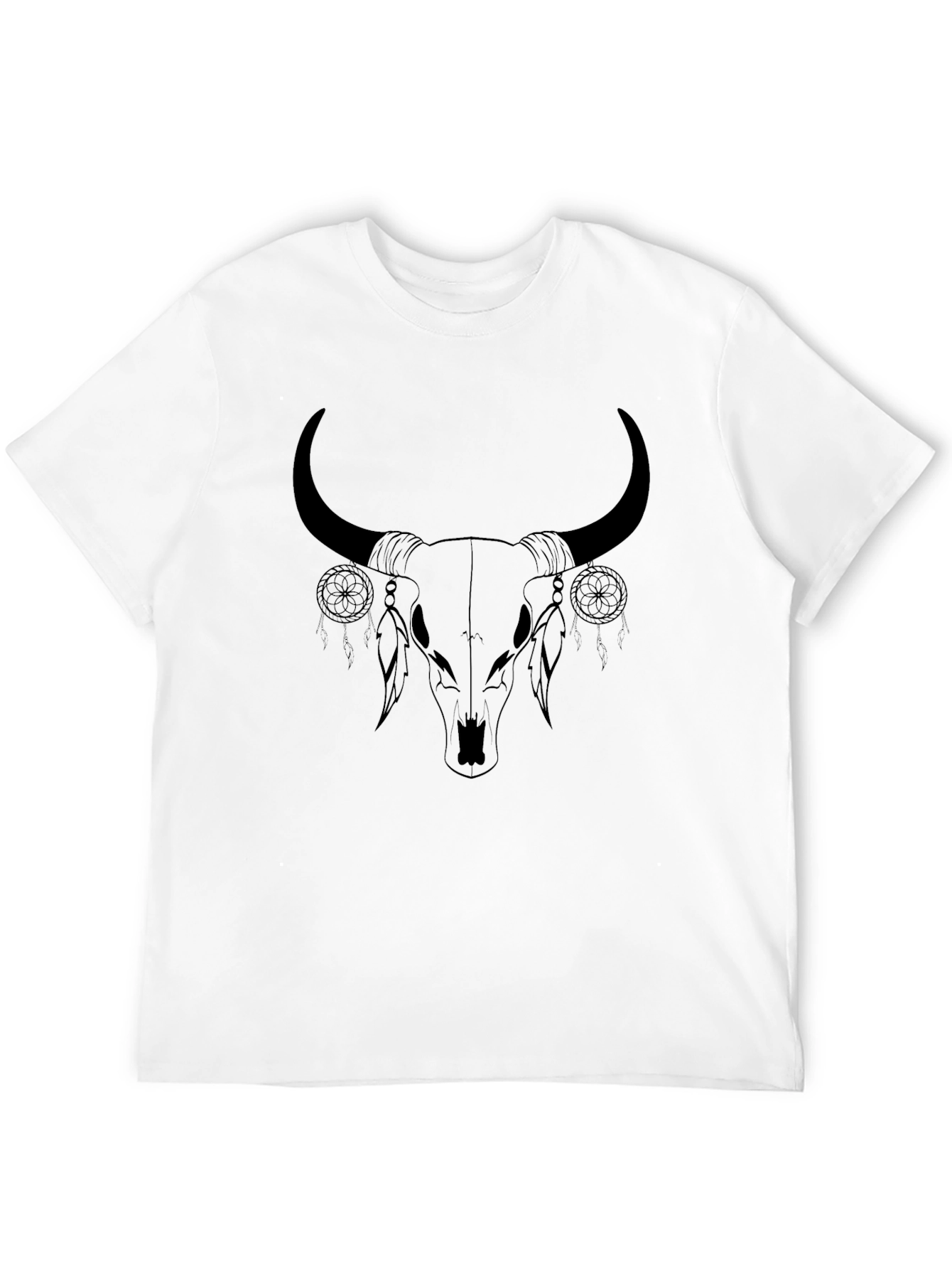 Bull Skull Dream Catcher Graphic Tee