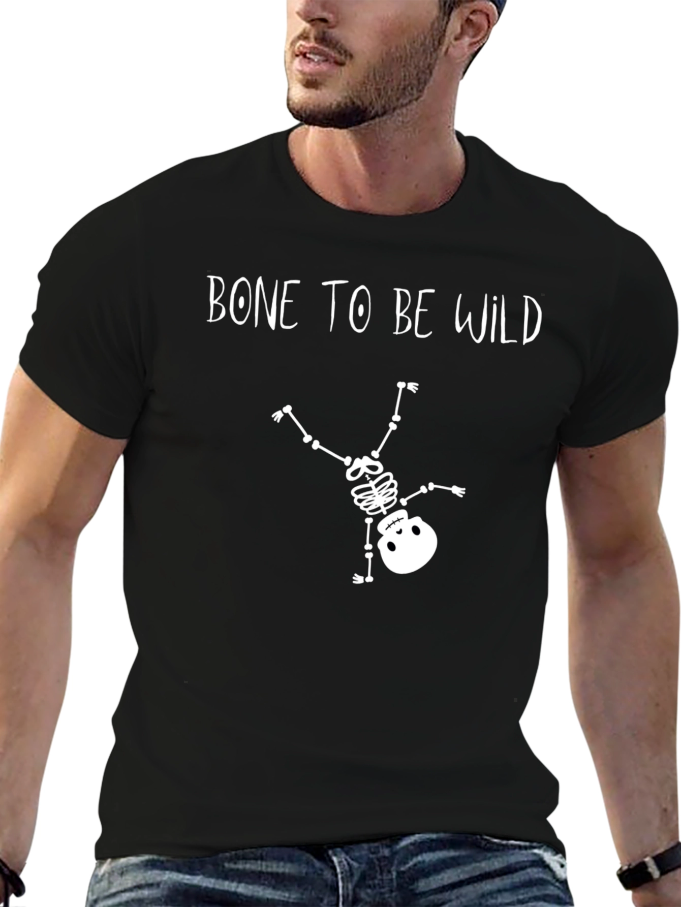 Bone To Be Wild Halloween Graphic Tee