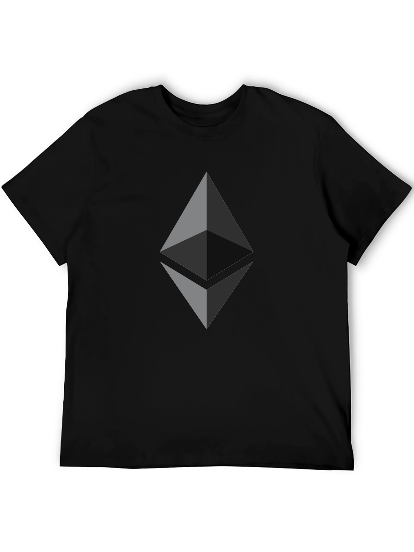 Ethereum Crypto Black T-Shirt - Sleek & Modern Design