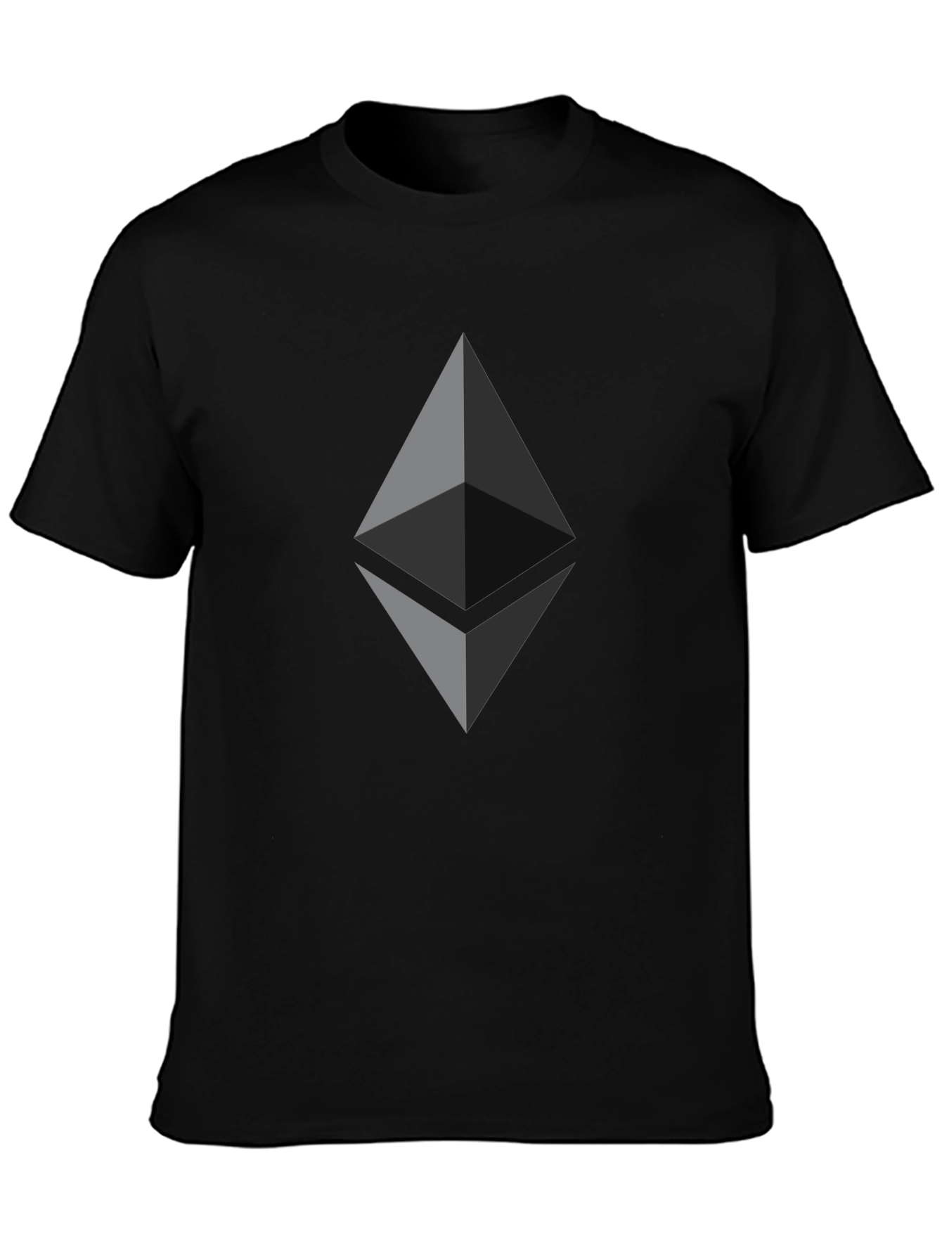 Ethereum Crypto Black T-Shirt - Sleek & Modern Design
