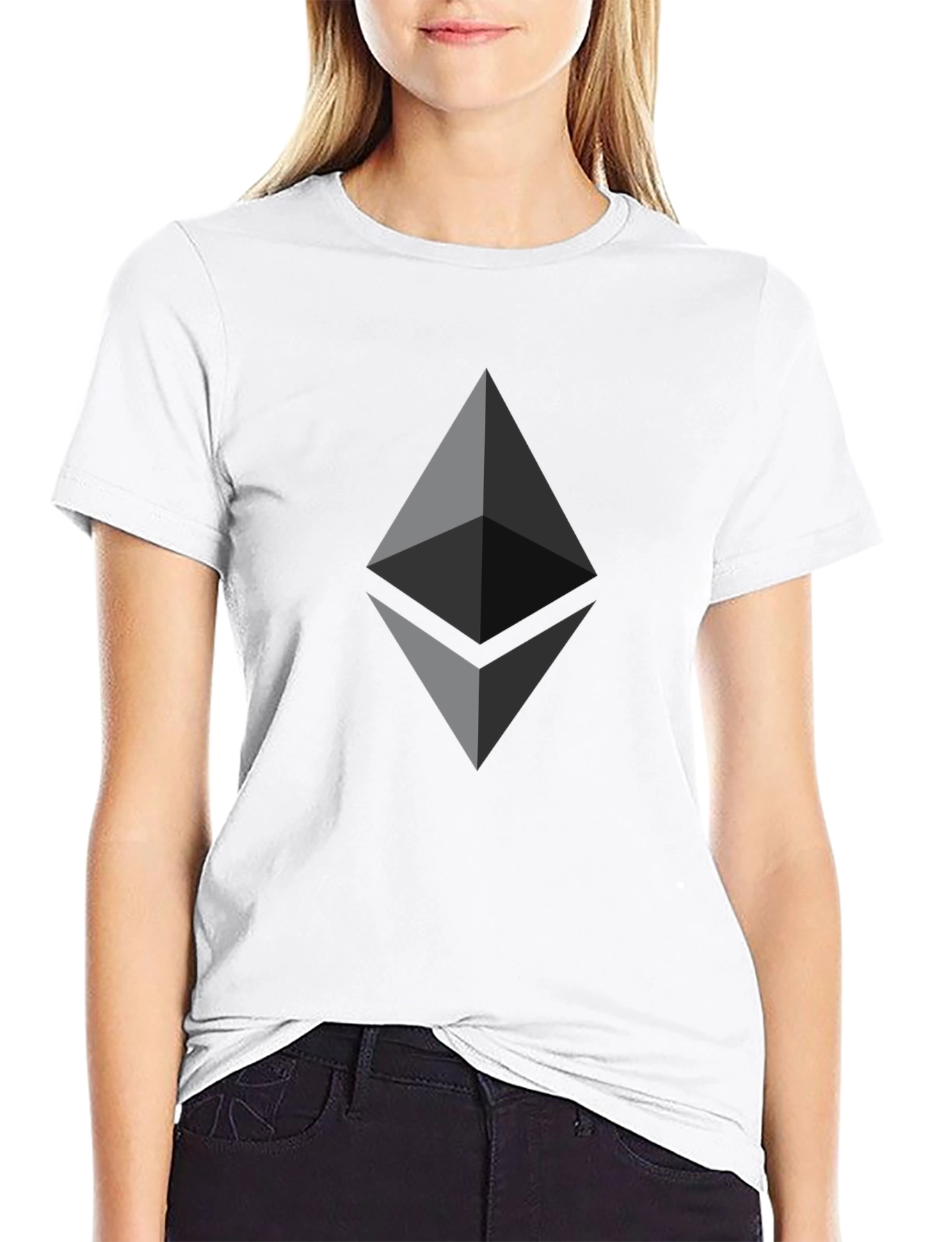 Ethereum Crypto Black T-Shirt - Sleek & Modern Design