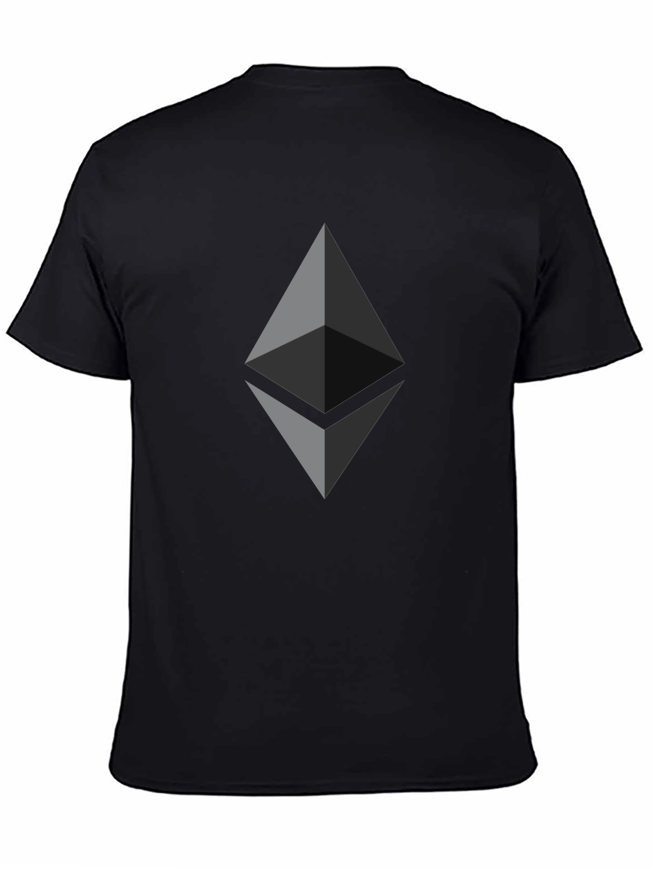 Ethereum Crypto Black T-Shirt - Sleek & Modern Design