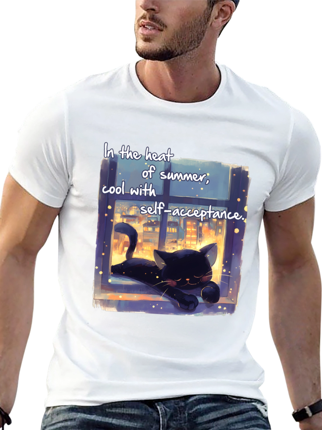 Cool Cat Summer T-Shirt - Self-Acceptance