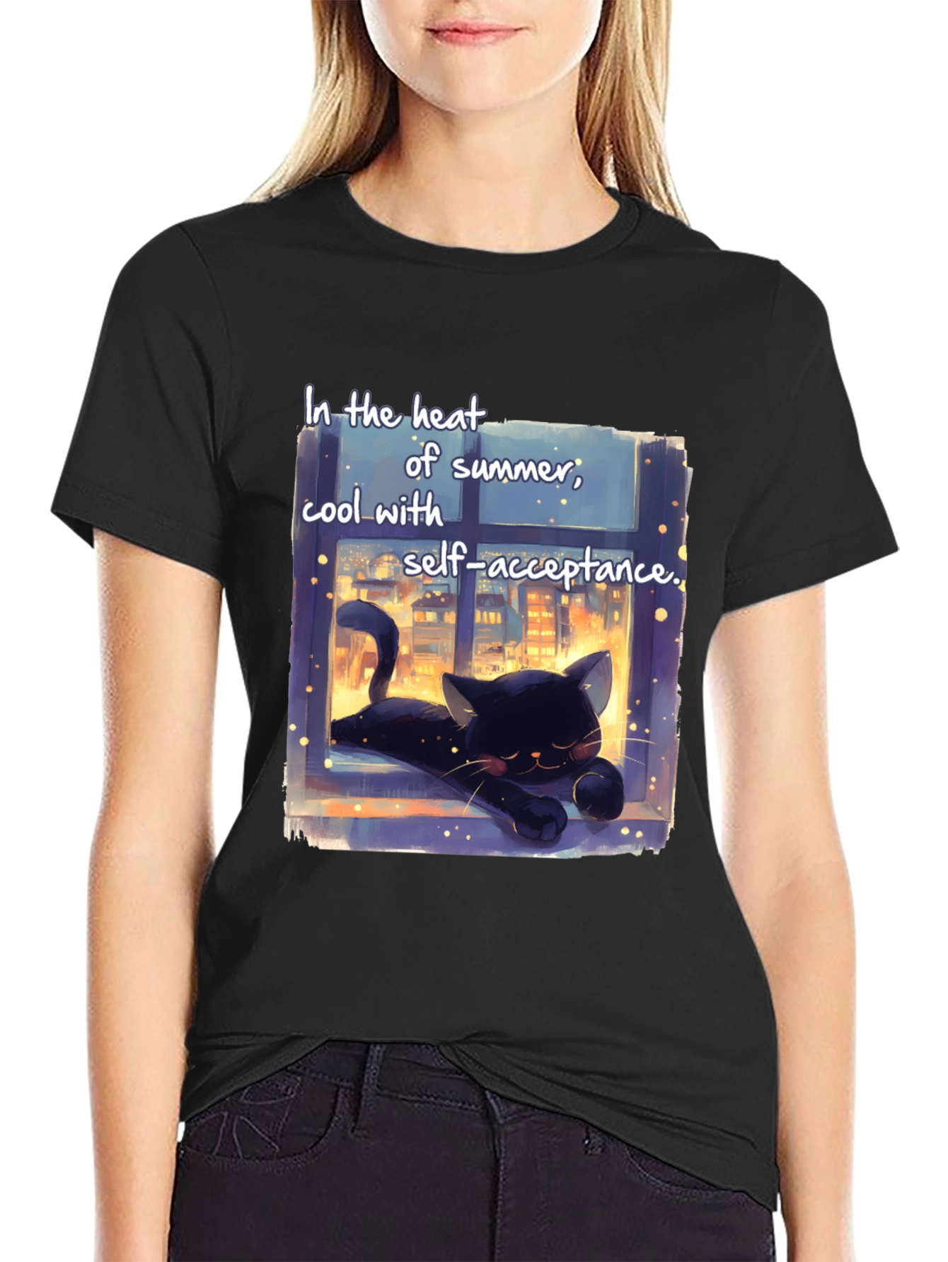 Cool Cat Summer T-Shirt - Self-Acceptance
