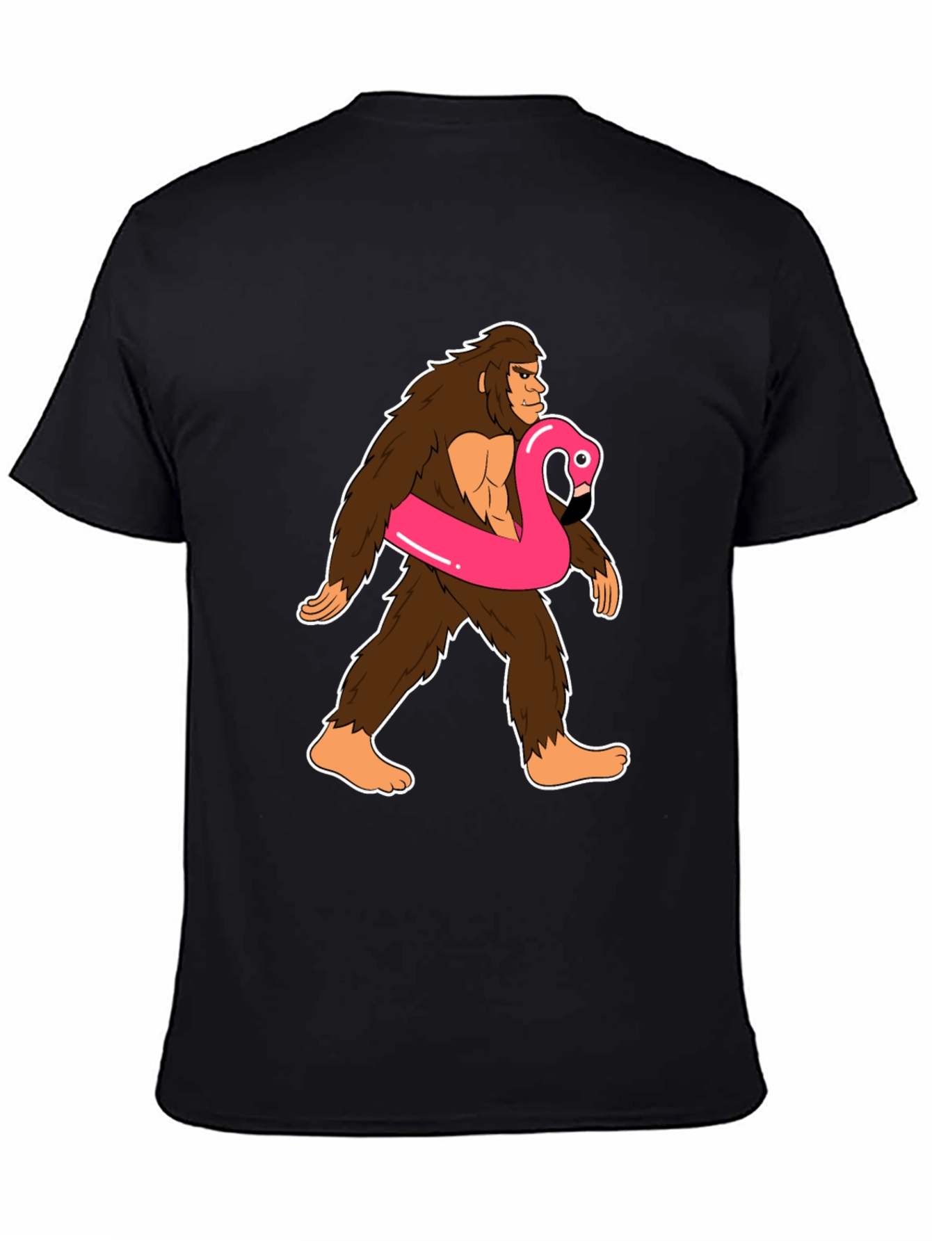 Sasquatch Flamingo T-Shirt: Funny Bigfoot Summer Style