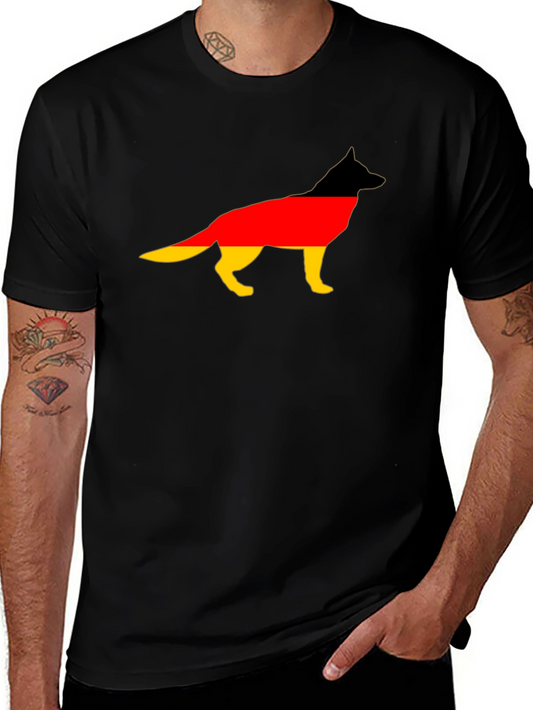 German Shepherd Flag T-Shirt