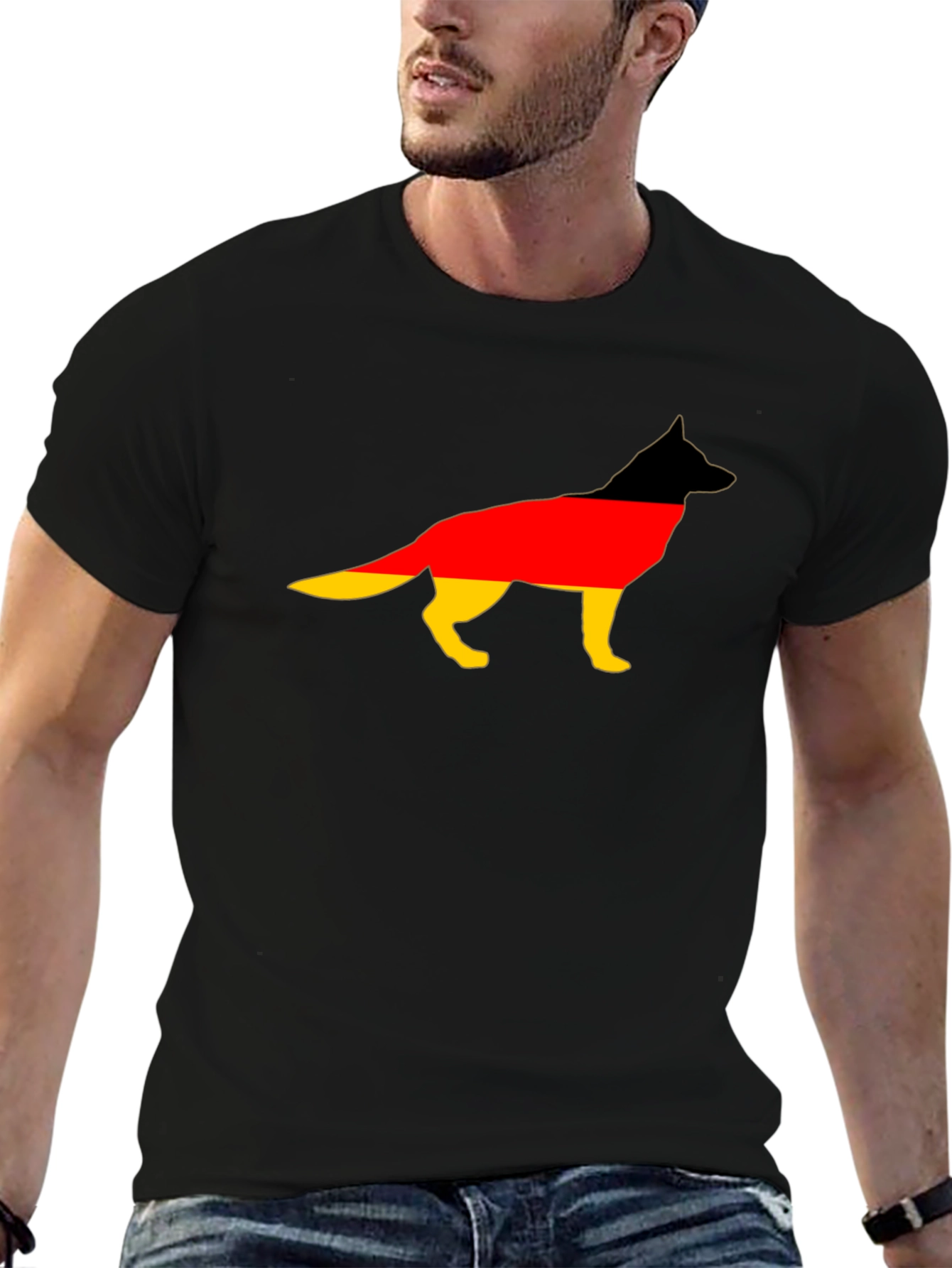 German Shepherd Flag T-Shirt