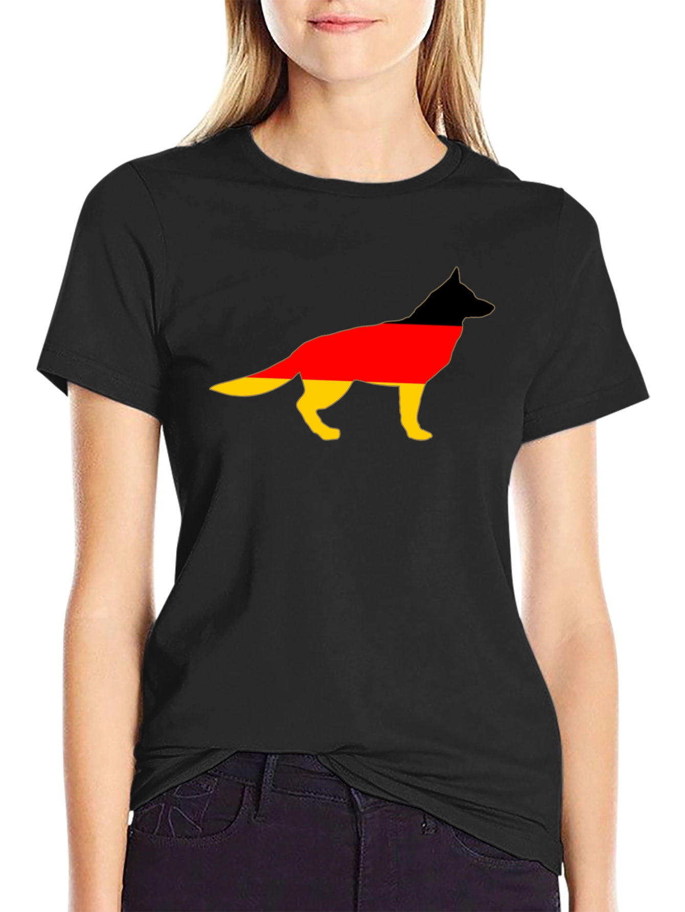 German Shepherd Flag T-Shirt