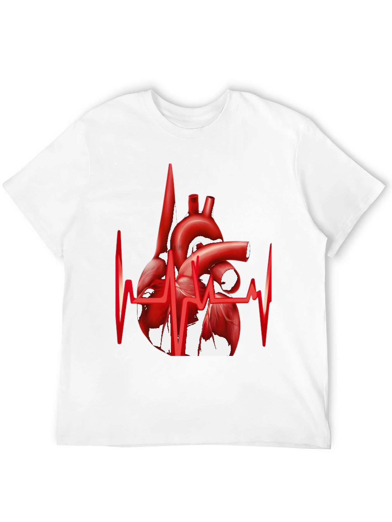 Anatomical Heartbeat Graphic Tee - Stylish Medical Apparel