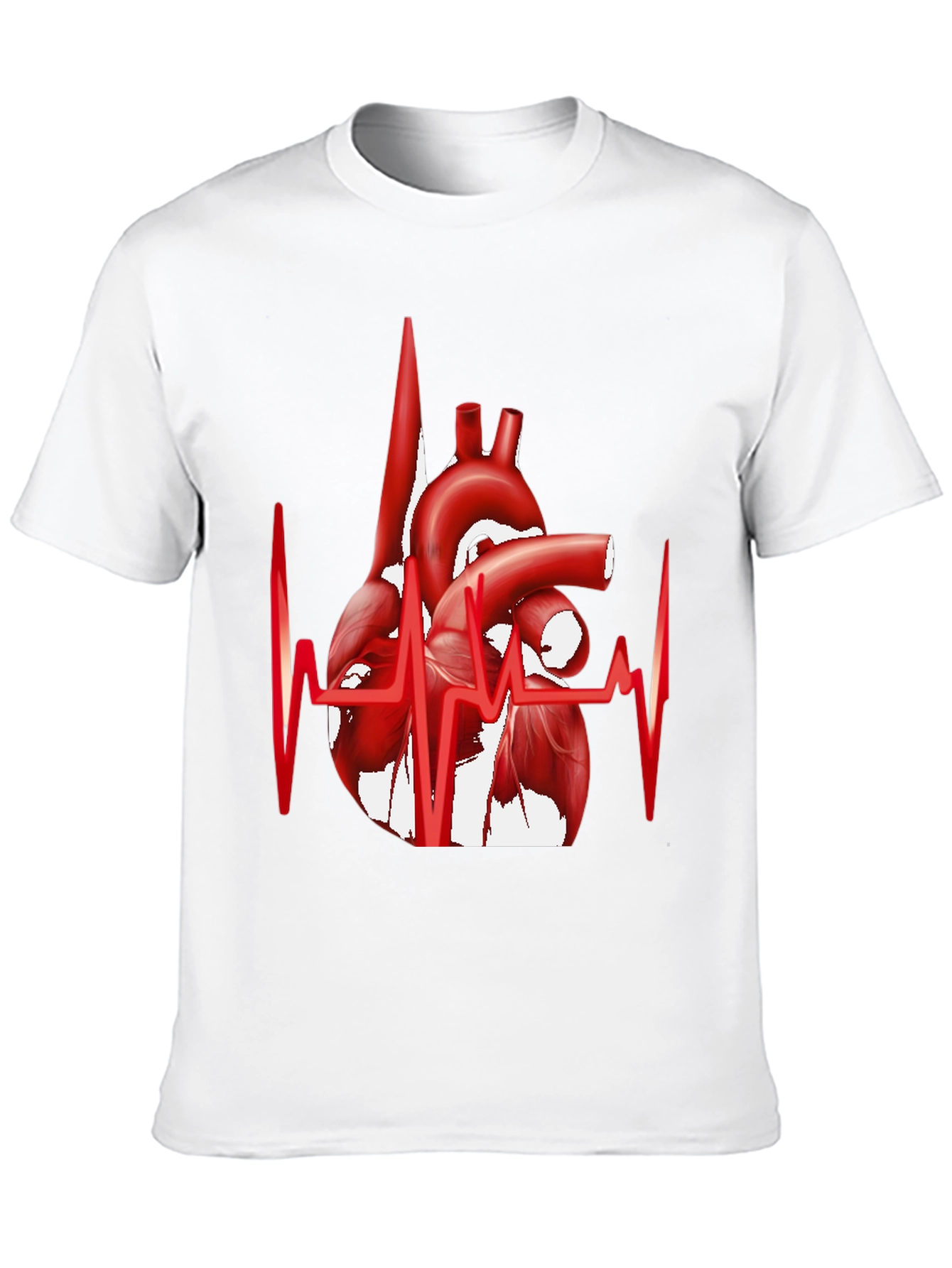 Anatomical Heartbeat Graphic Tee - Stylish Medical Apparel