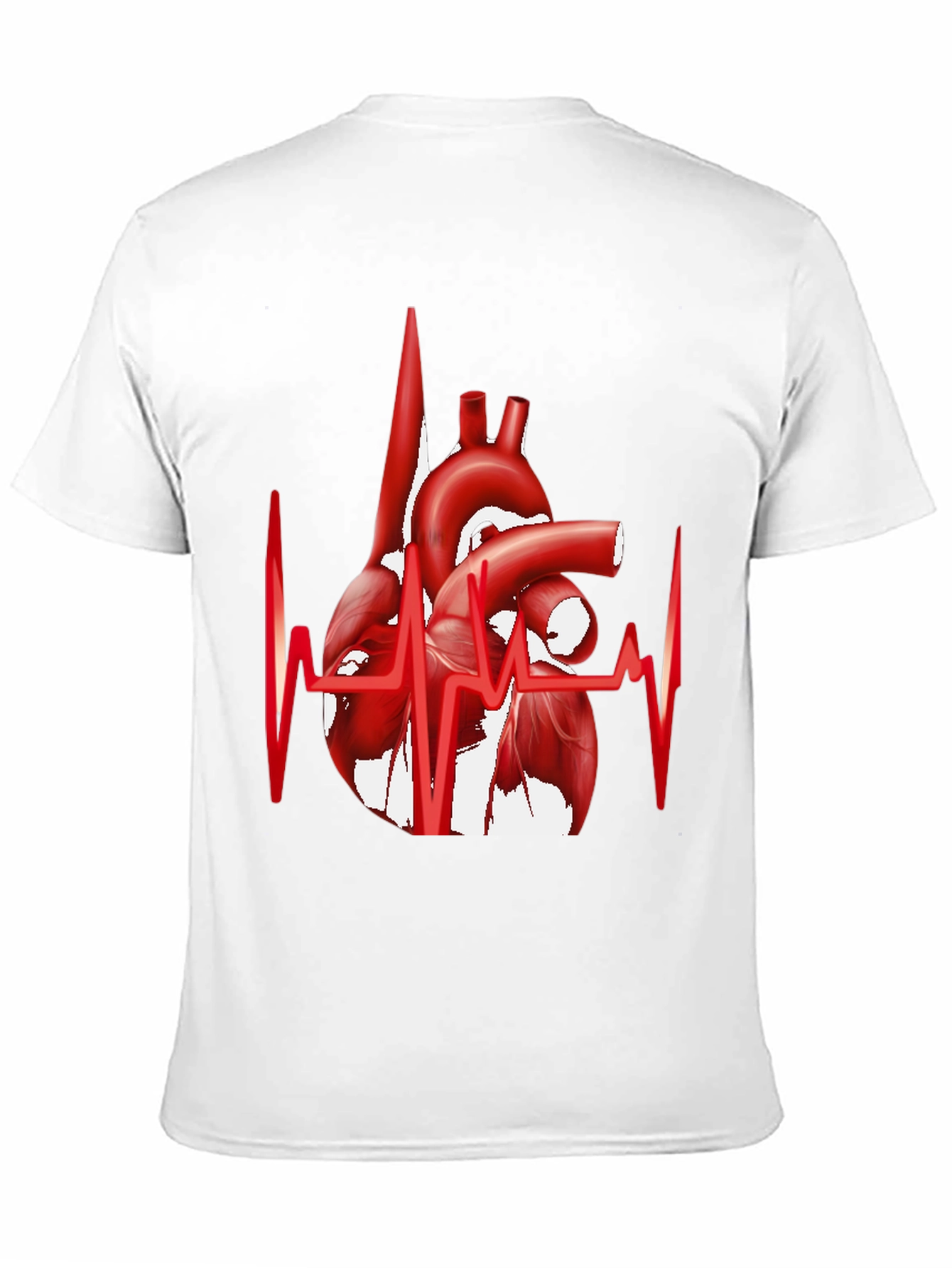 Anatomical Heartbeat Graphic Tee - Stylish Medical Apparel