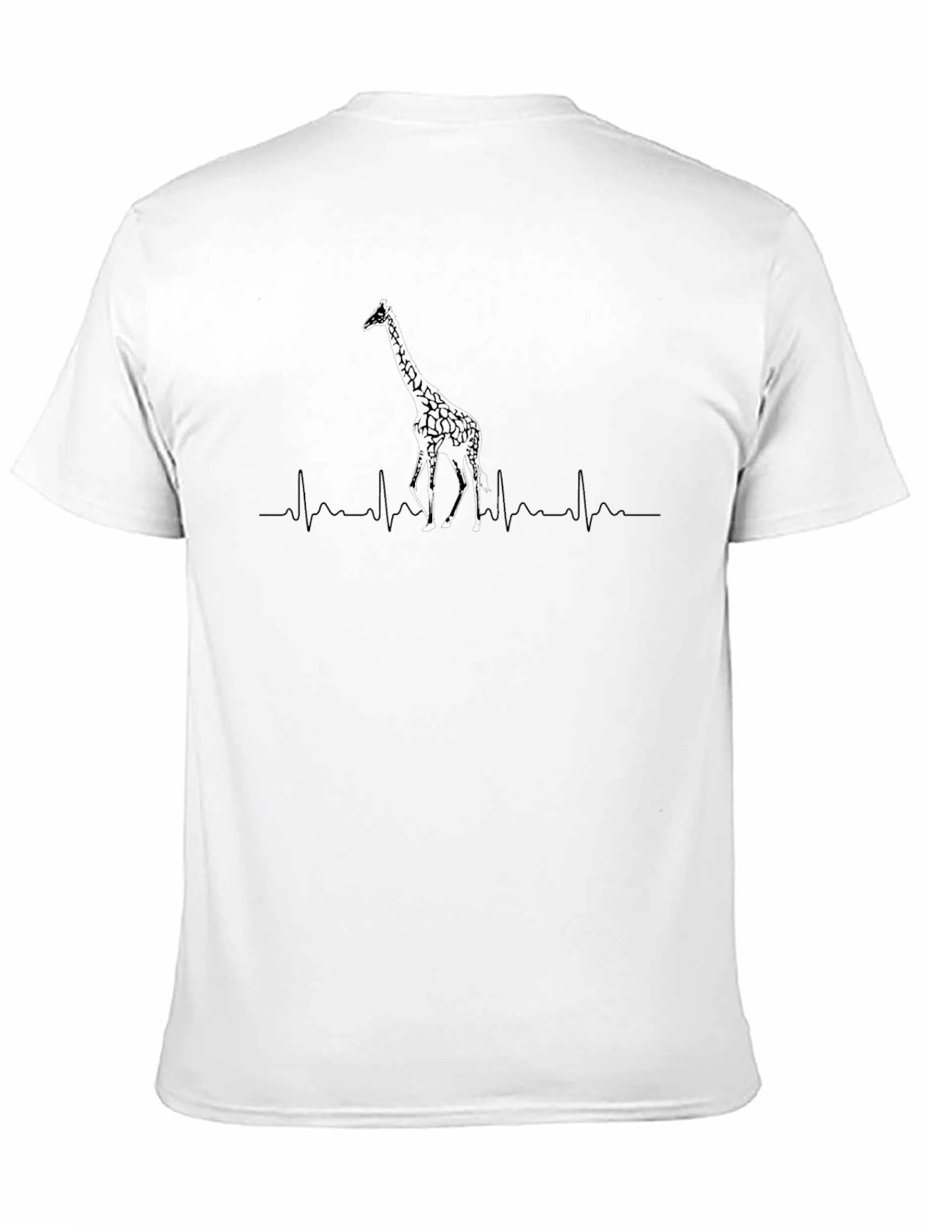 Heartbeat Giraffe Graphic Tee - Cool & Unique