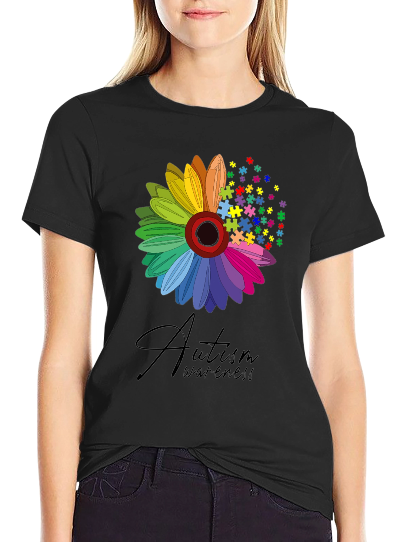 Autism Awareness Flower T-Shirt