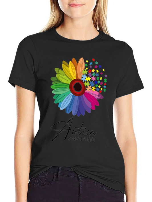 Autism Awareness Flower T-Shirt