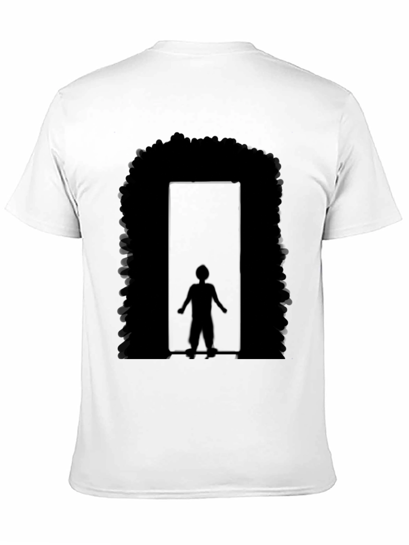 Afro Doorway Graphic T-Shirt - Black