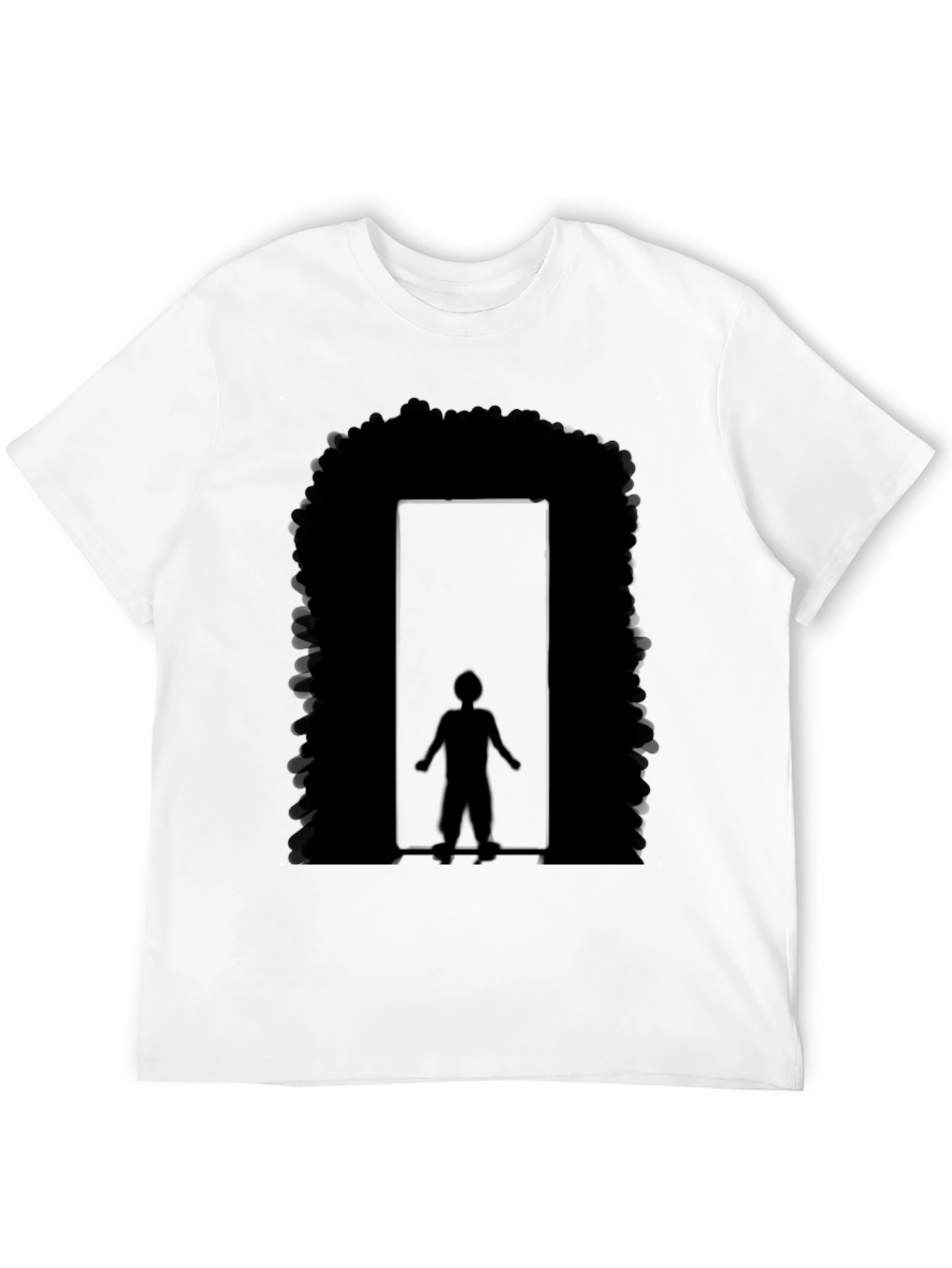 Afro Doorway Graphic T-Shirt - Black