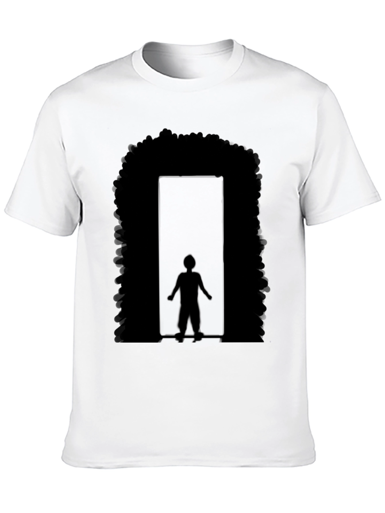 Afro Doorway Graphic T-Shirt - Black