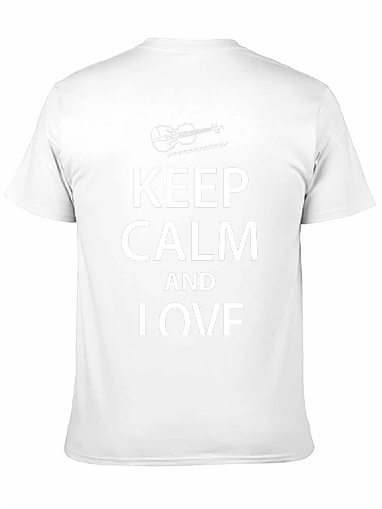 Keep Calm and I Violin T-Shirt - Black