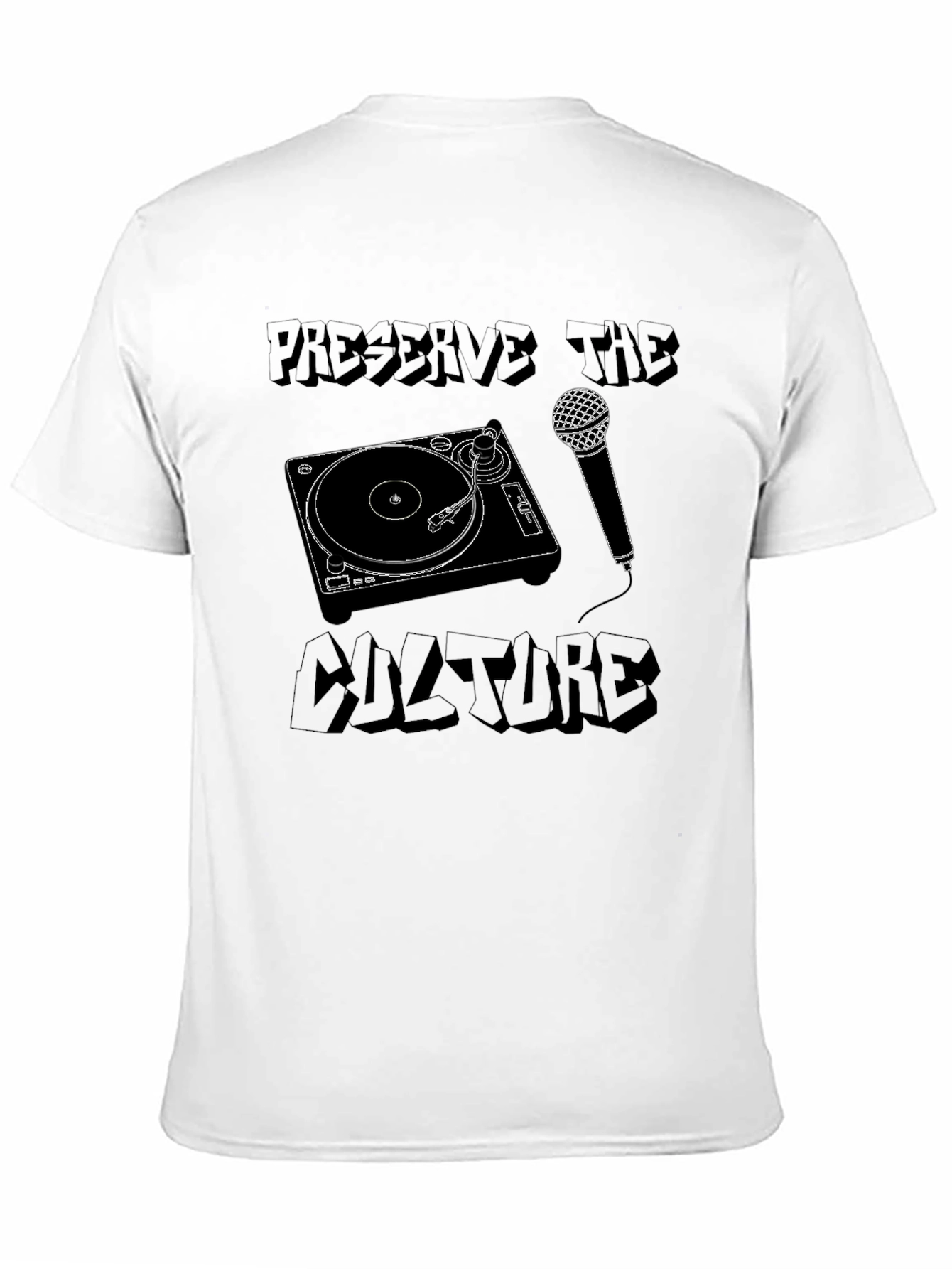 Preserve the Culture Graphic T-Shirt - Black