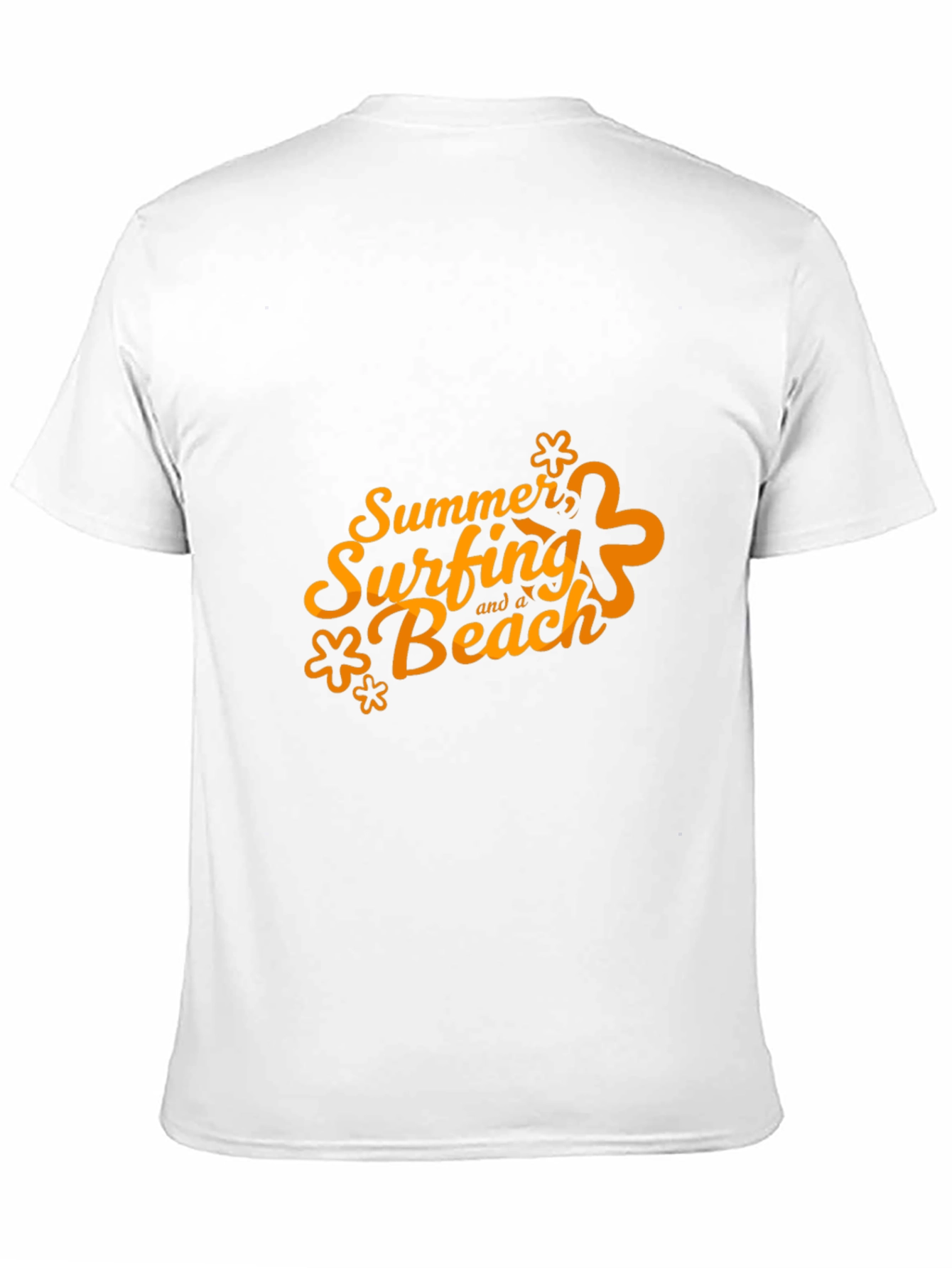 Summer Surfing and a Beach Graphic T-Shirt