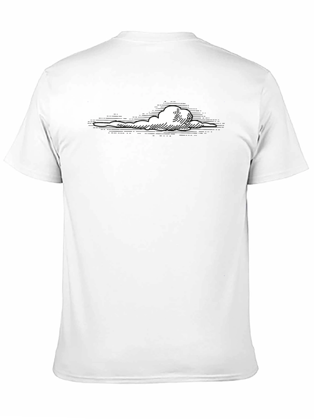 Cloud Print Black T-Shirt
