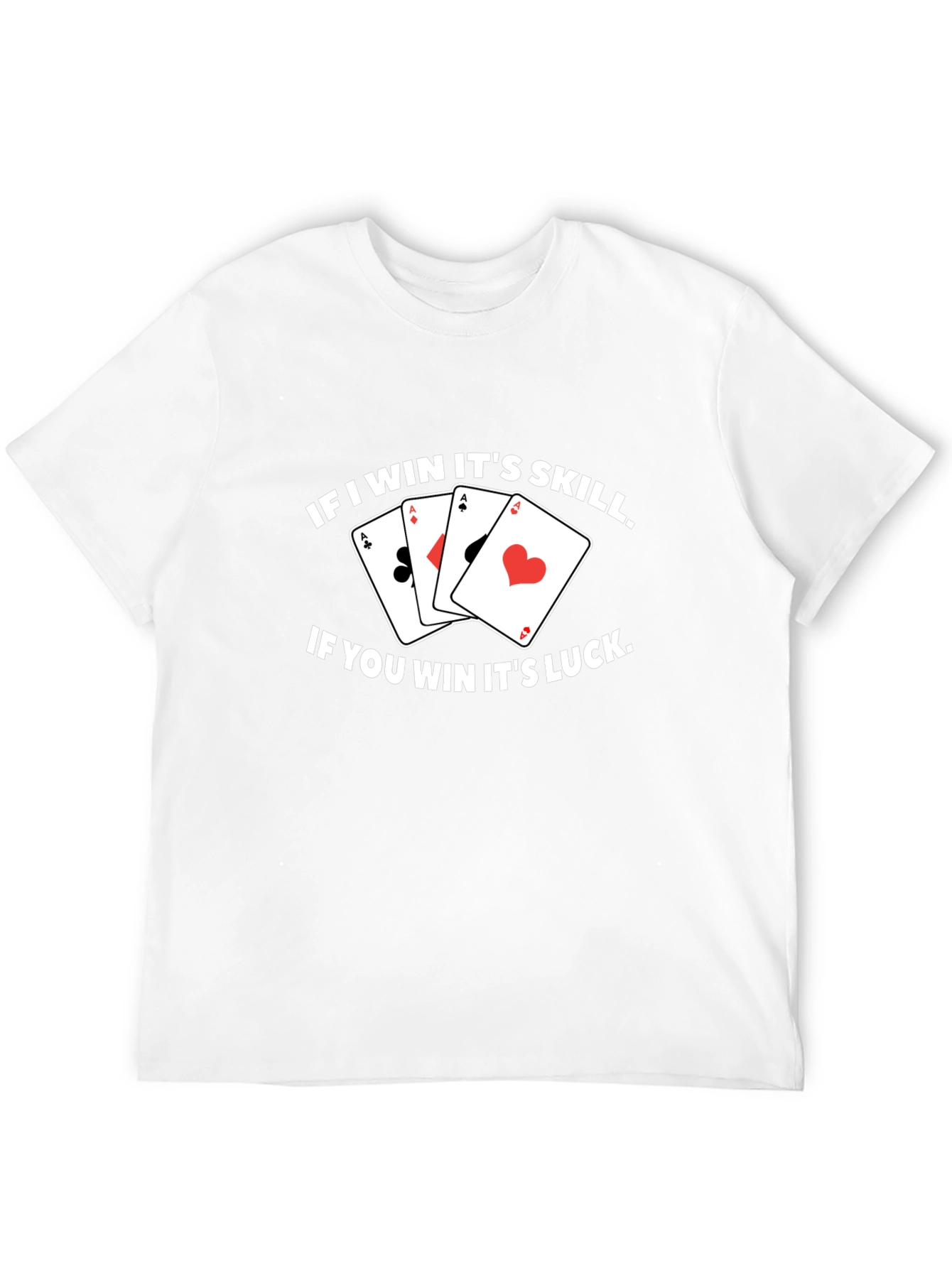 Funny Poker T-Shirt - If I Win Its Skill!