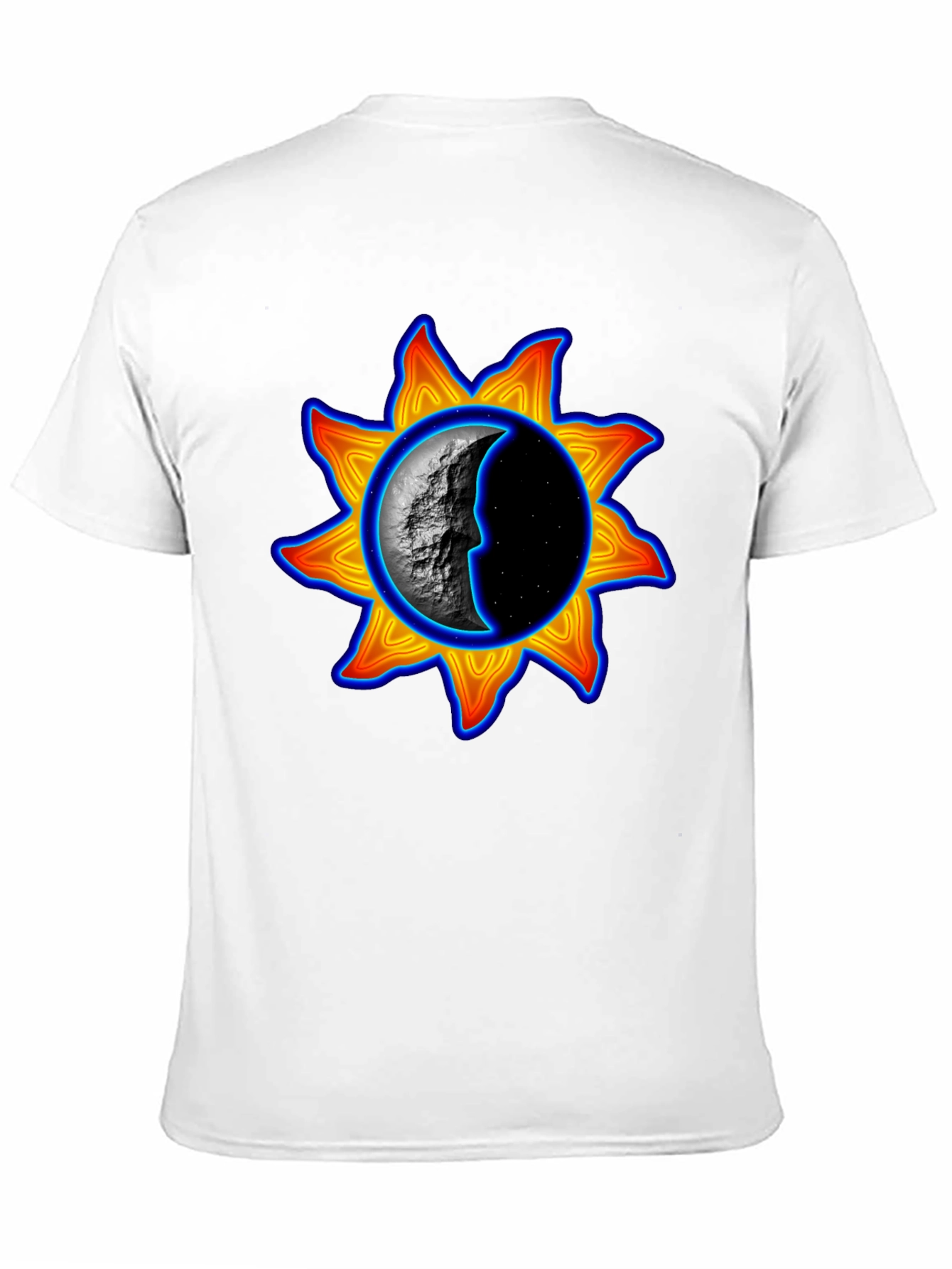 Sun & Moon Graphic Tee - Black Unisex T-Shirt