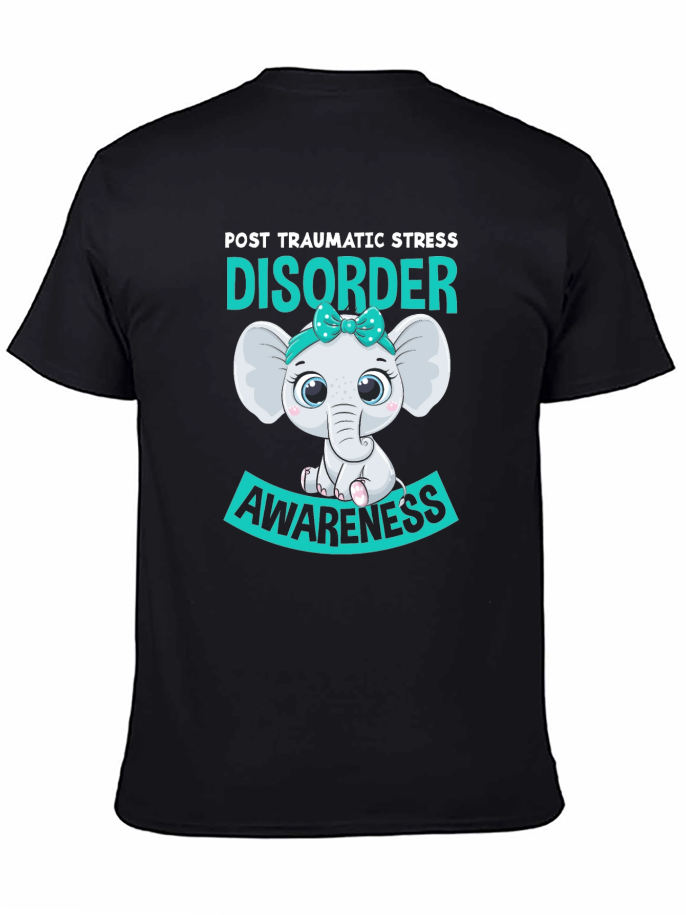 PTSD Awareness Elephant Graphic T-Shirt