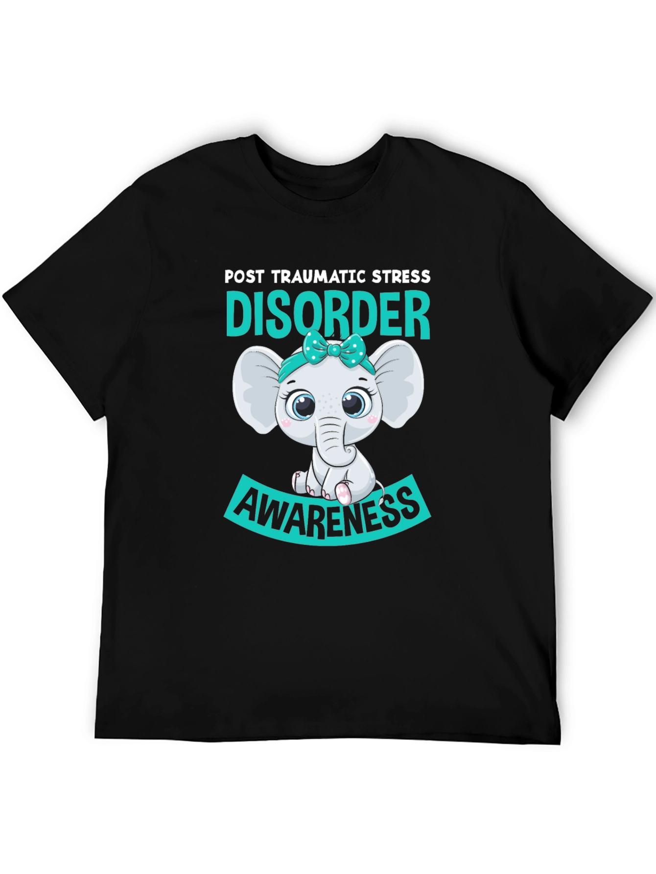 PTSD Awareness Elephant Graphic T-Shirt