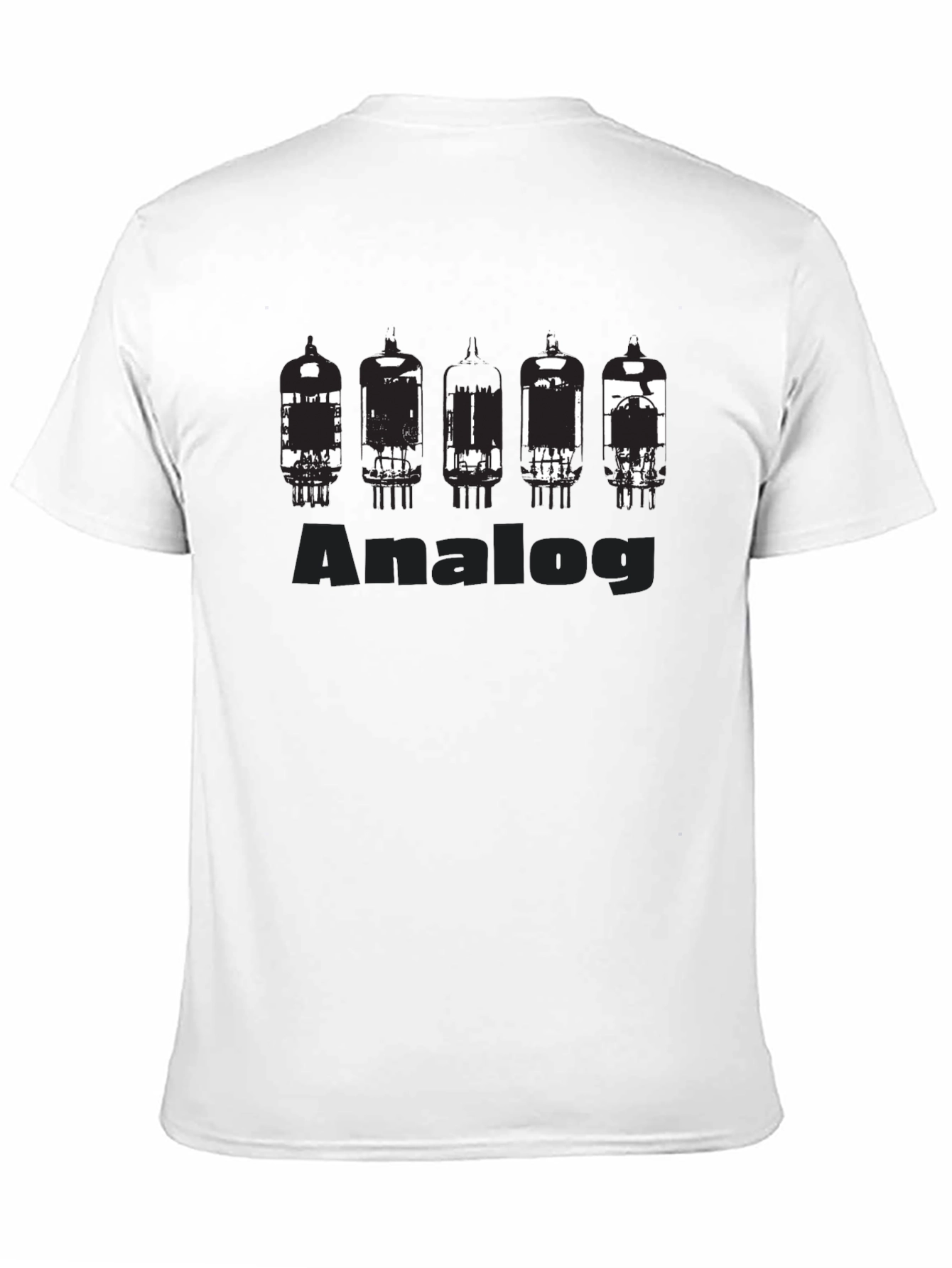 Analog Vacuum Tube Graphic T-Shirt - Black