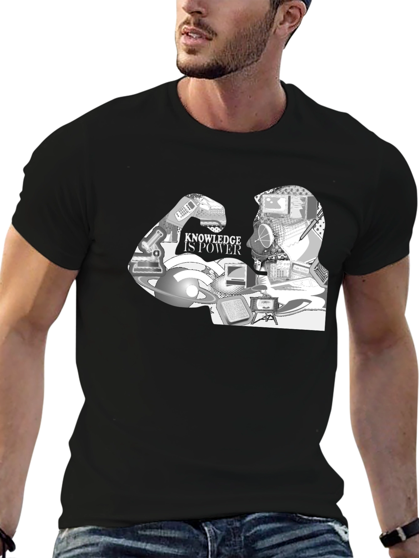 Knowledge Is Power Graphic T-Shirt