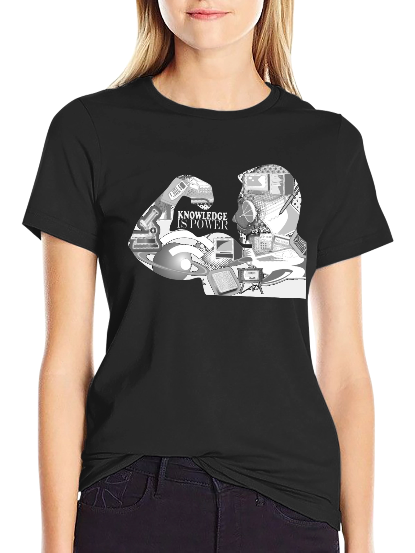 Knowledge Is Power Graphic T-Shirt