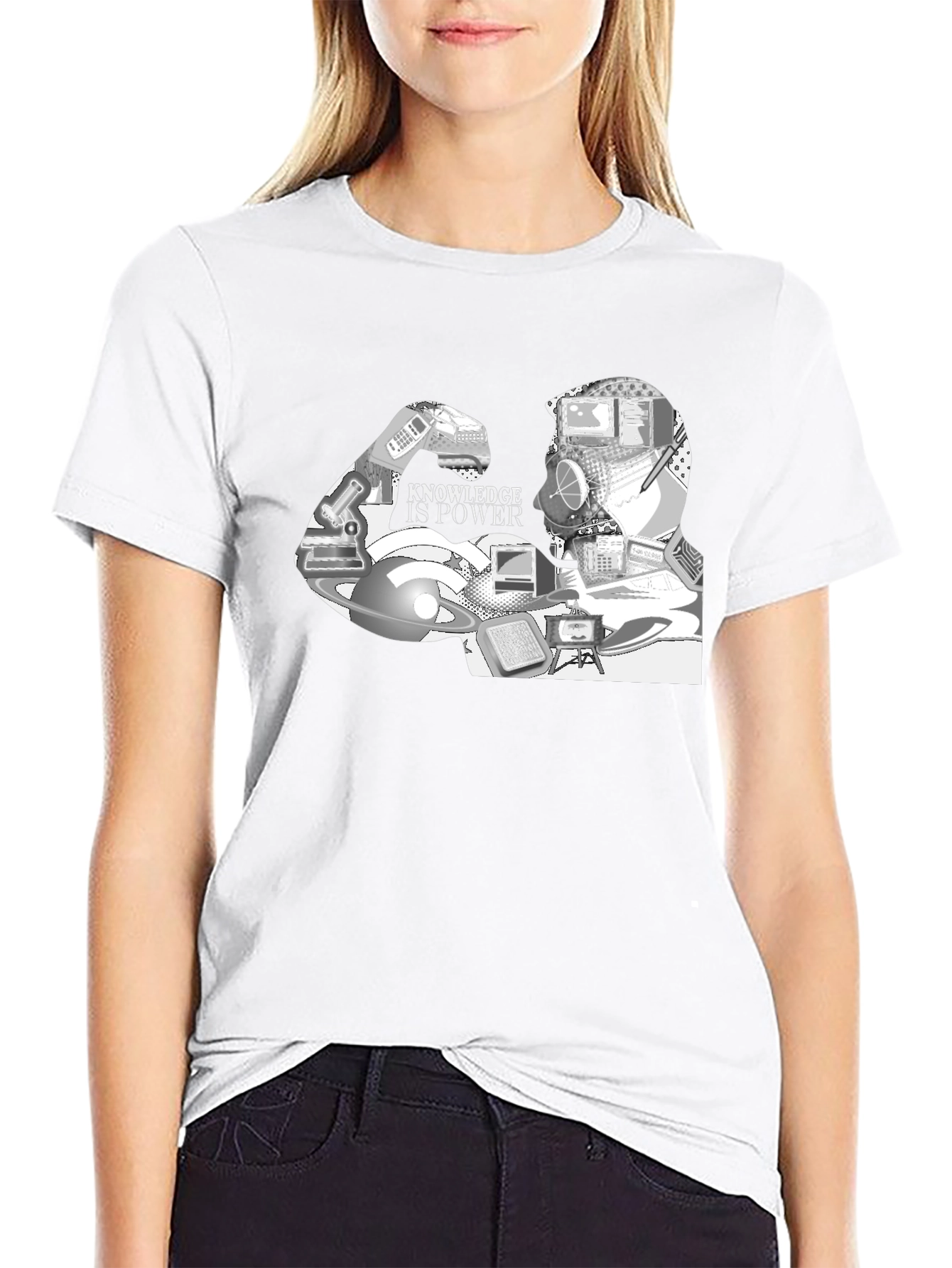 Knowledge Is Power Graphic T-Shirt