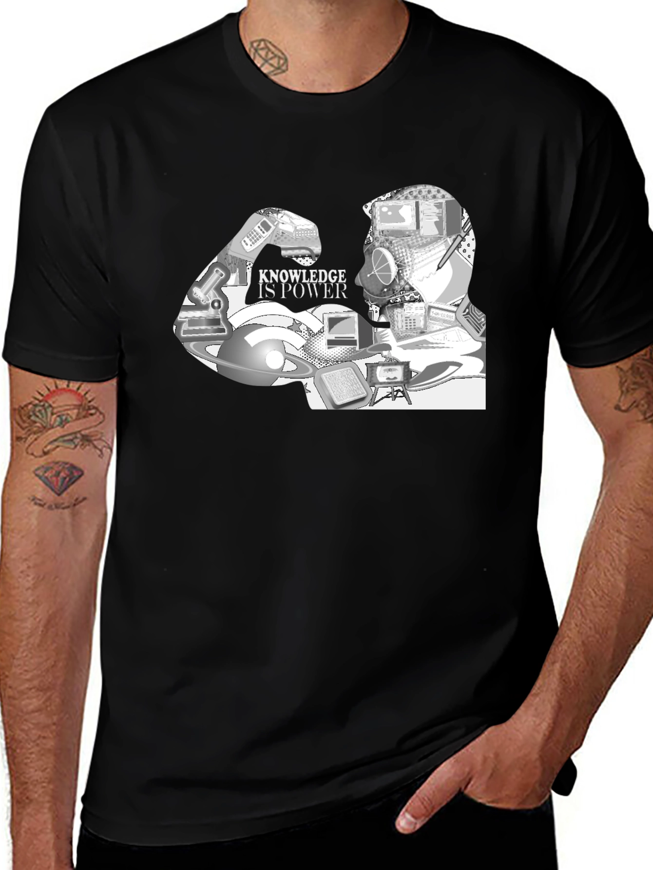 Knowledge Is Power Graphic T-Shirt