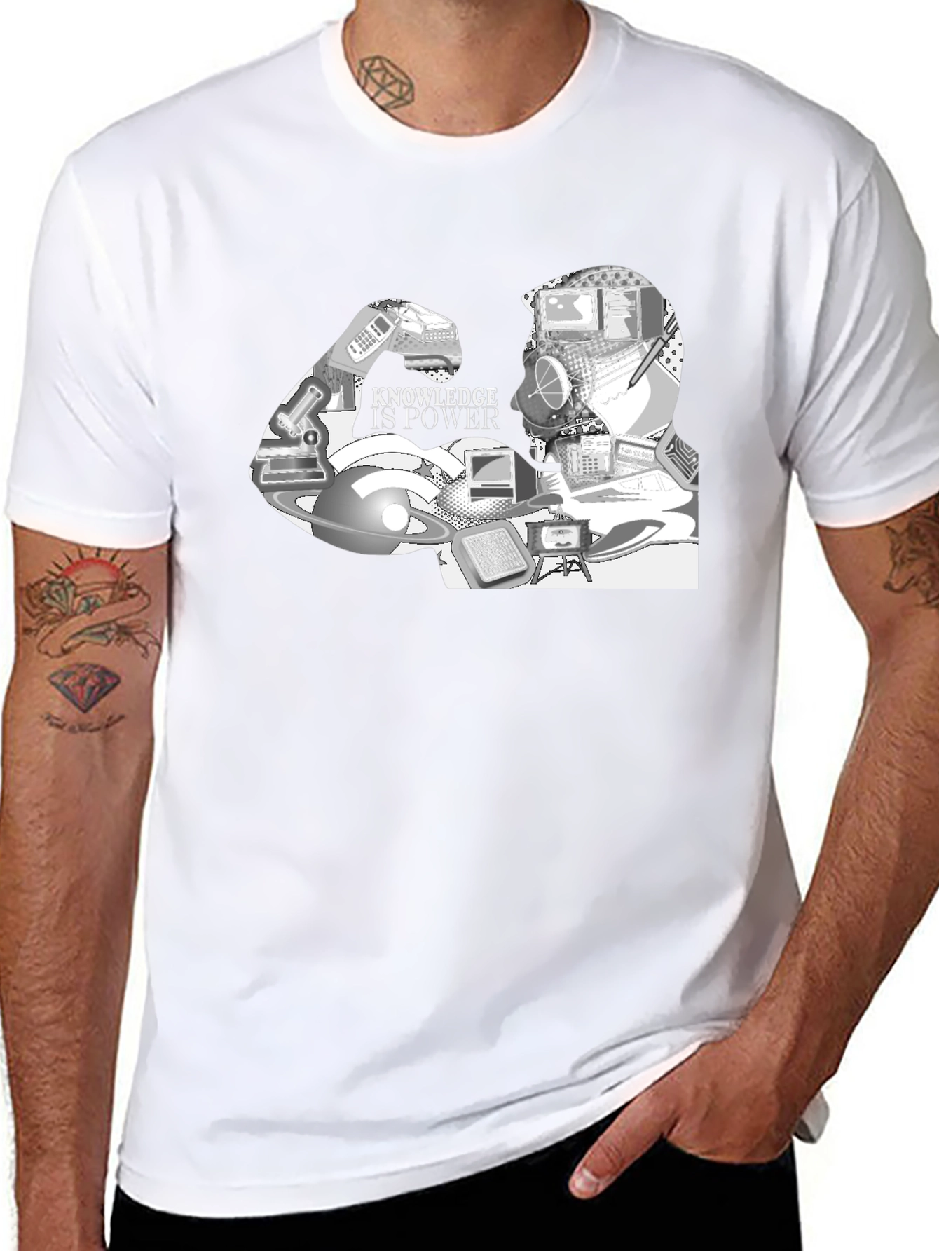 Knowledge Is Power Graphic T-Shirt