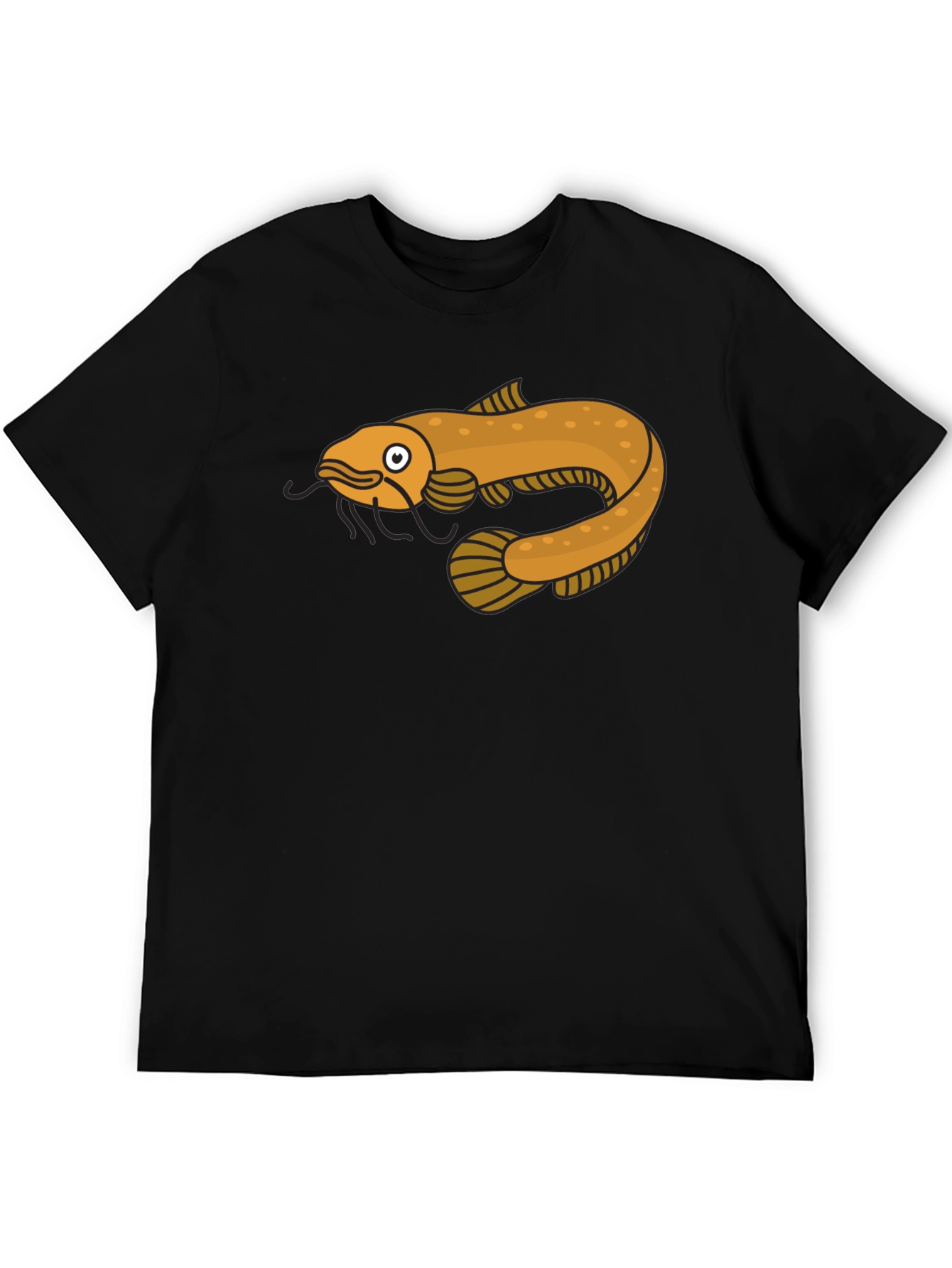 Cool Catfish Graphic T-Shirt - Black Cotton Tee